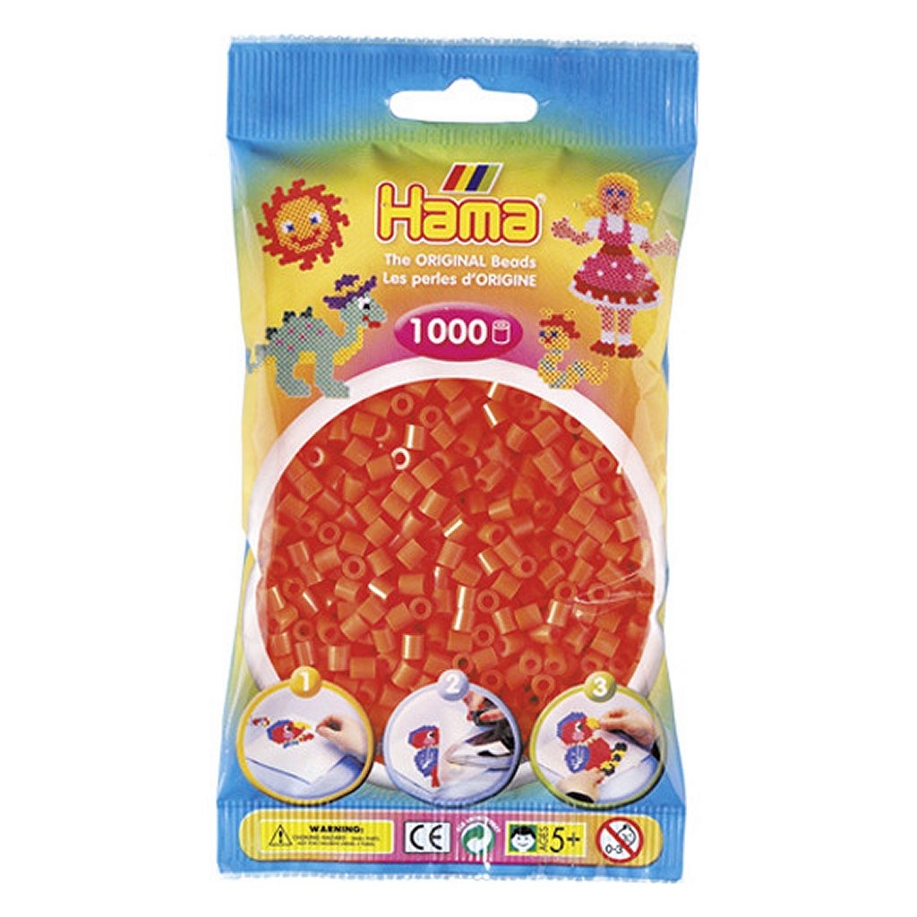 Hama\u0020Strijkkralen\u0020Oranje\u00201000\u0020Stuks