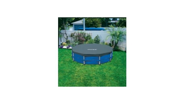 Intex\u002028032\u0020Afdekzeil\u0020voor\u0020Frame\u0020Zwembad\u0020457cm\u0020Blauw