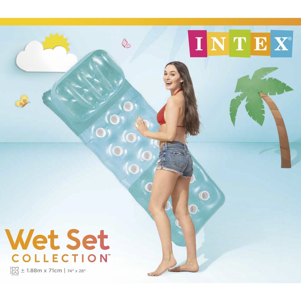 Intex\u002058890NP\u0020Wet\u0020Set\u0020Collection\u0020Pocket\u0020Luchtbed\u0020188x71\u0020cm\u0020Verschillende\u0020Kleuren