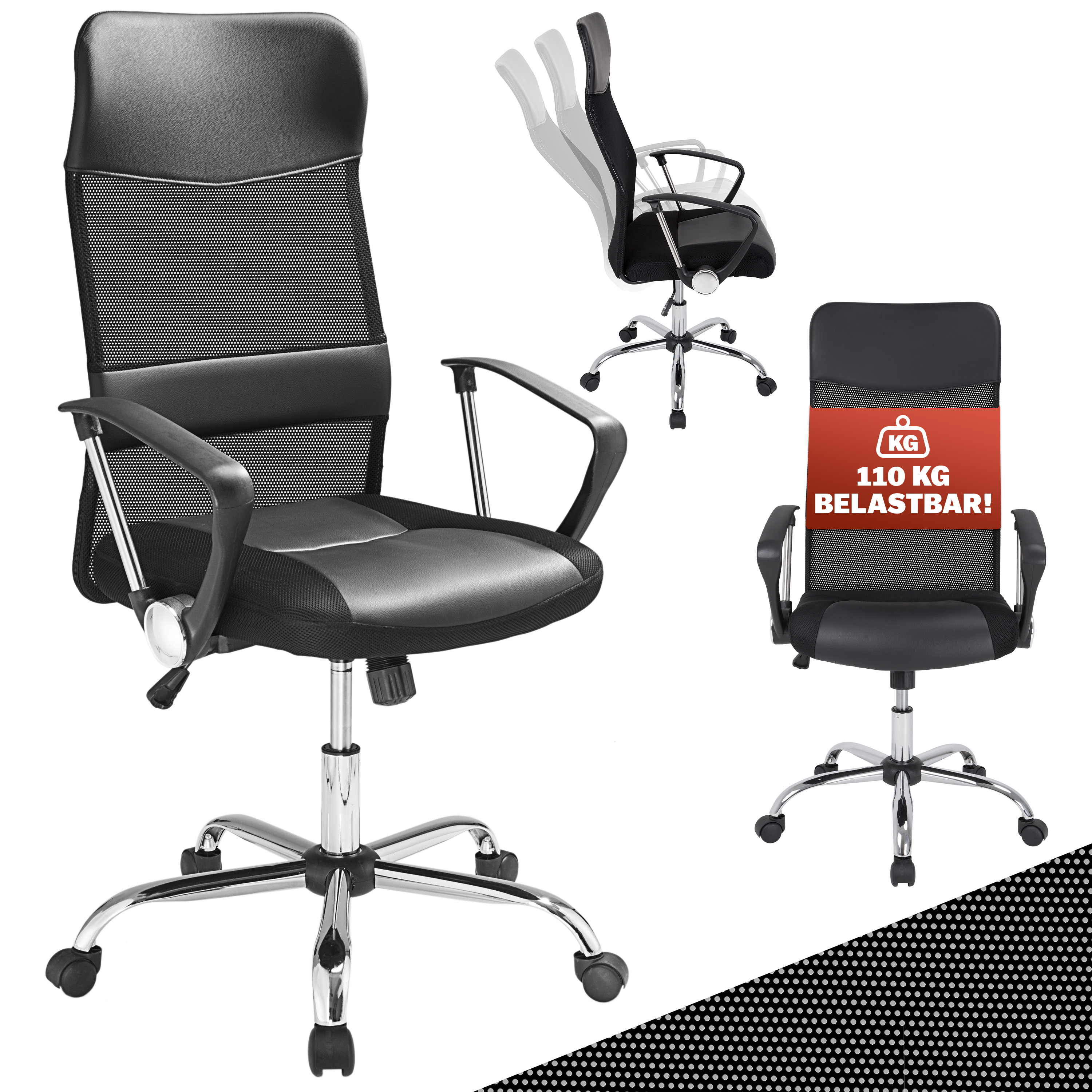 Ergonomische\u0020Bureaustoel\u0020Zwart\u0020Kunstleer\u0020122x51x52cm Ergonomische\u0020Bureaustoel\u0020Zwart\u0020Kunstleer\u0020122x51x52cm