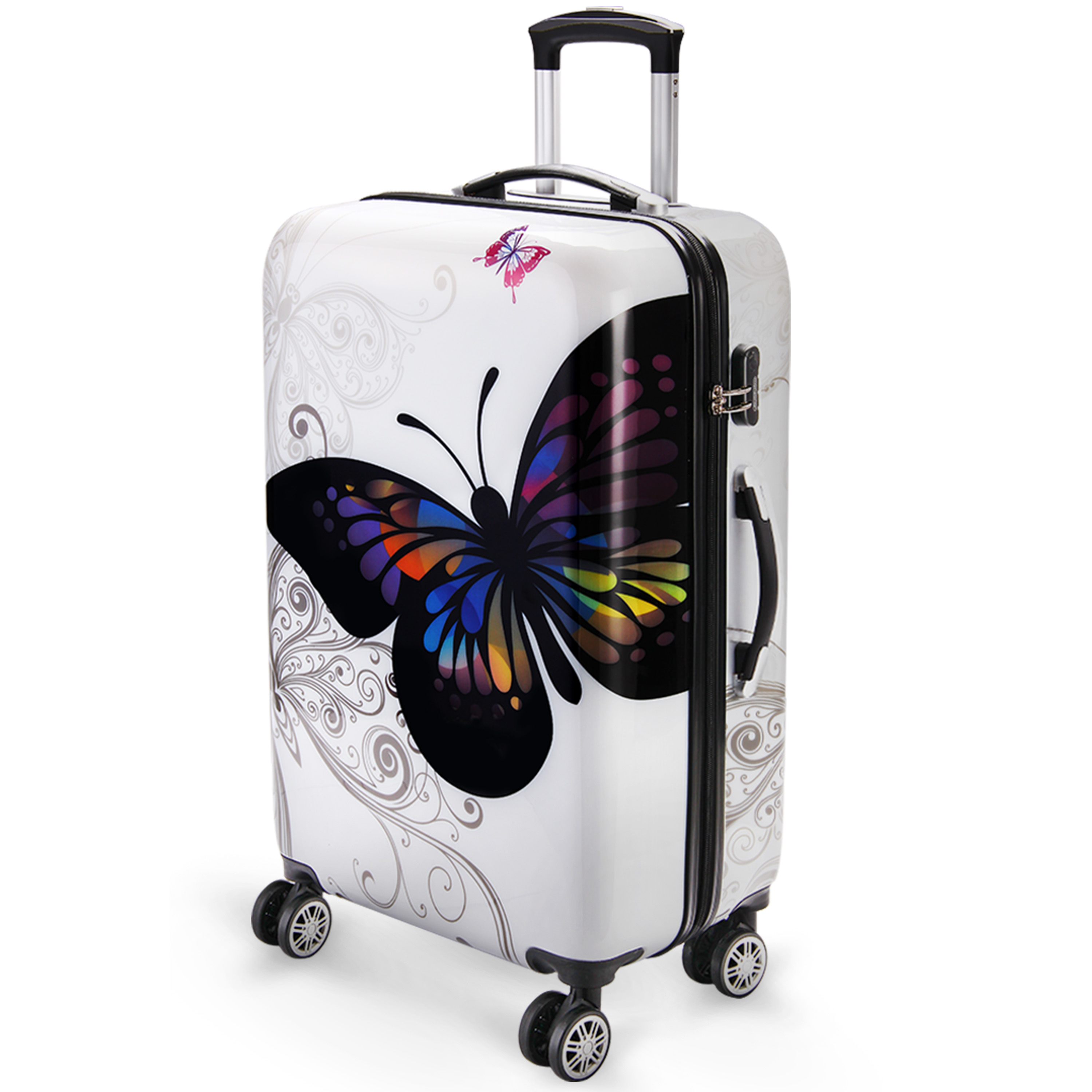 Reiskoffer\u0020Butterfly\u0020L\u0020Polycarbonaat\u002066L\u002068x43x27cm Reiskoffer\u0020Butterfly\u0020L\u0020Polycarbonaat\u002066L\u002068x43x27cm