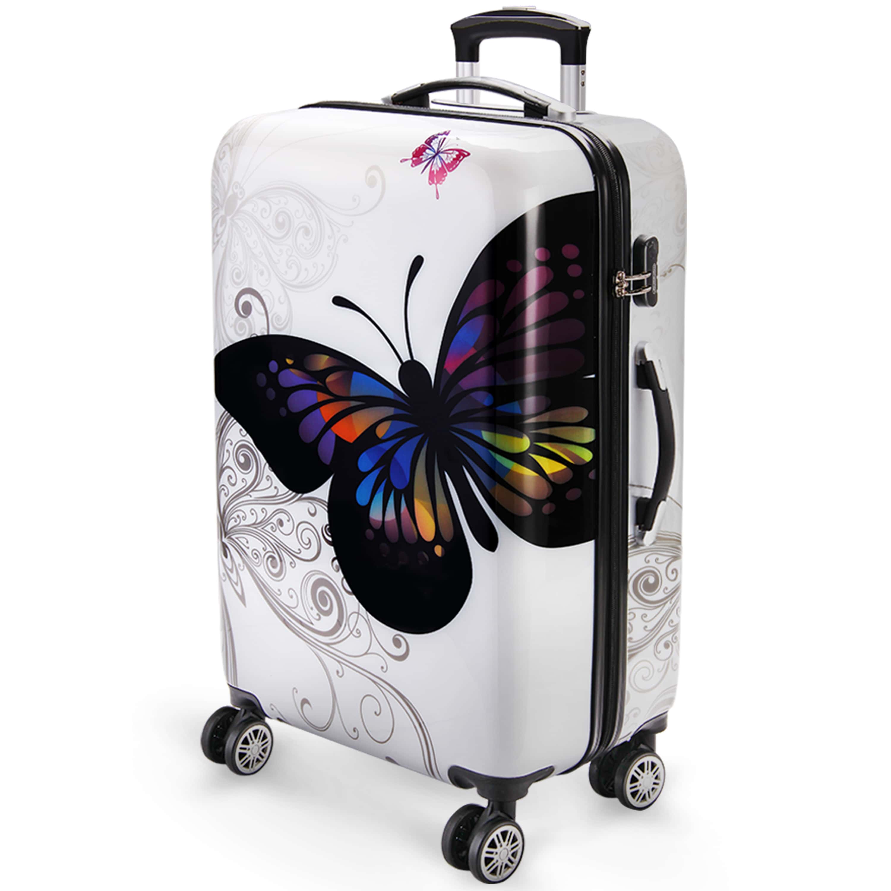 Reiskoffer\u0020Butterfly\u0020XL\u0020Polycarbonaat\u002098L\u002075x49x29cm