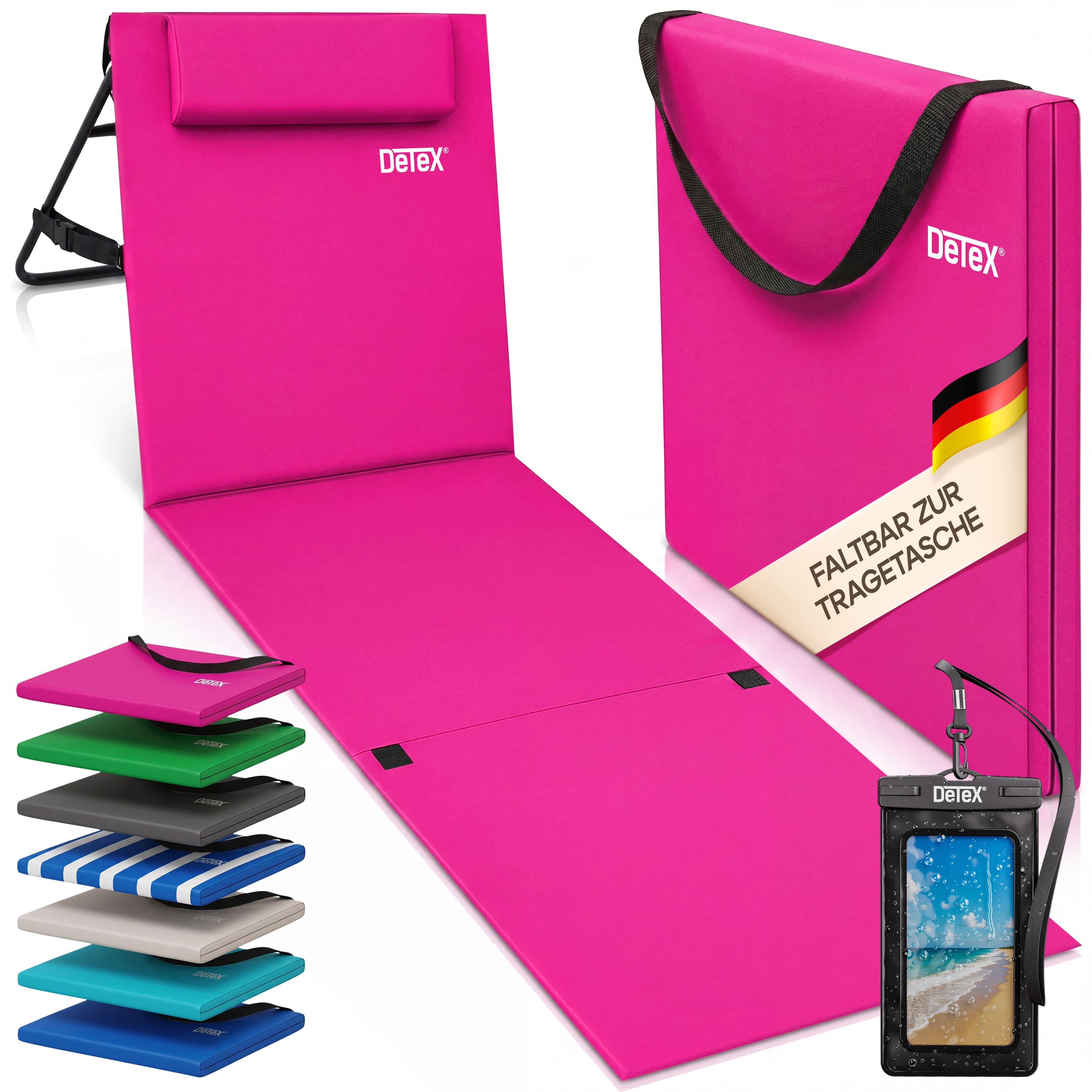 Roze\u0020strandmat\u0020158x56x46cm\u0020gestoffeerd Roze\u0020strandmat\u0020158x56x46cm\u0020gestoffeerd