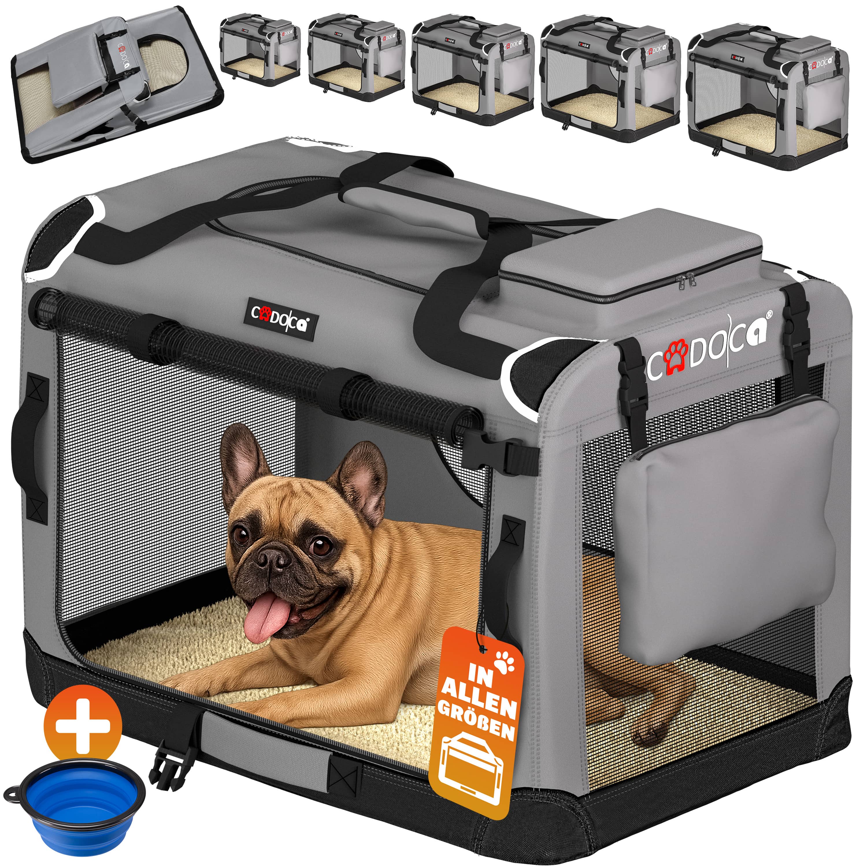 Hondentransportbox\u0020Grijs\u0020M\u002060x40x44cm Hondentransportbox\u0020Grijs\u0020M\u002060x40x44cm