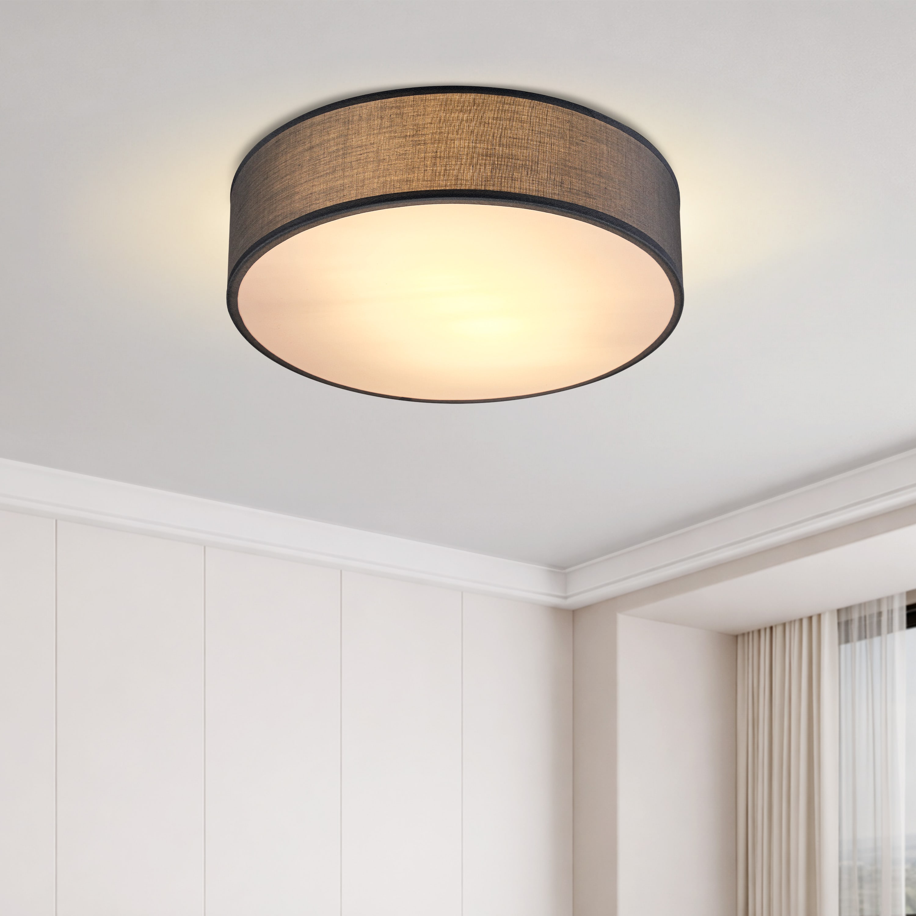 Plafondlamp\u0020Grijs\u0020Stof\u0020\u00F830cm Plafondlamp\u0020Grijs\u0020Stof\u0020\u00F830cm