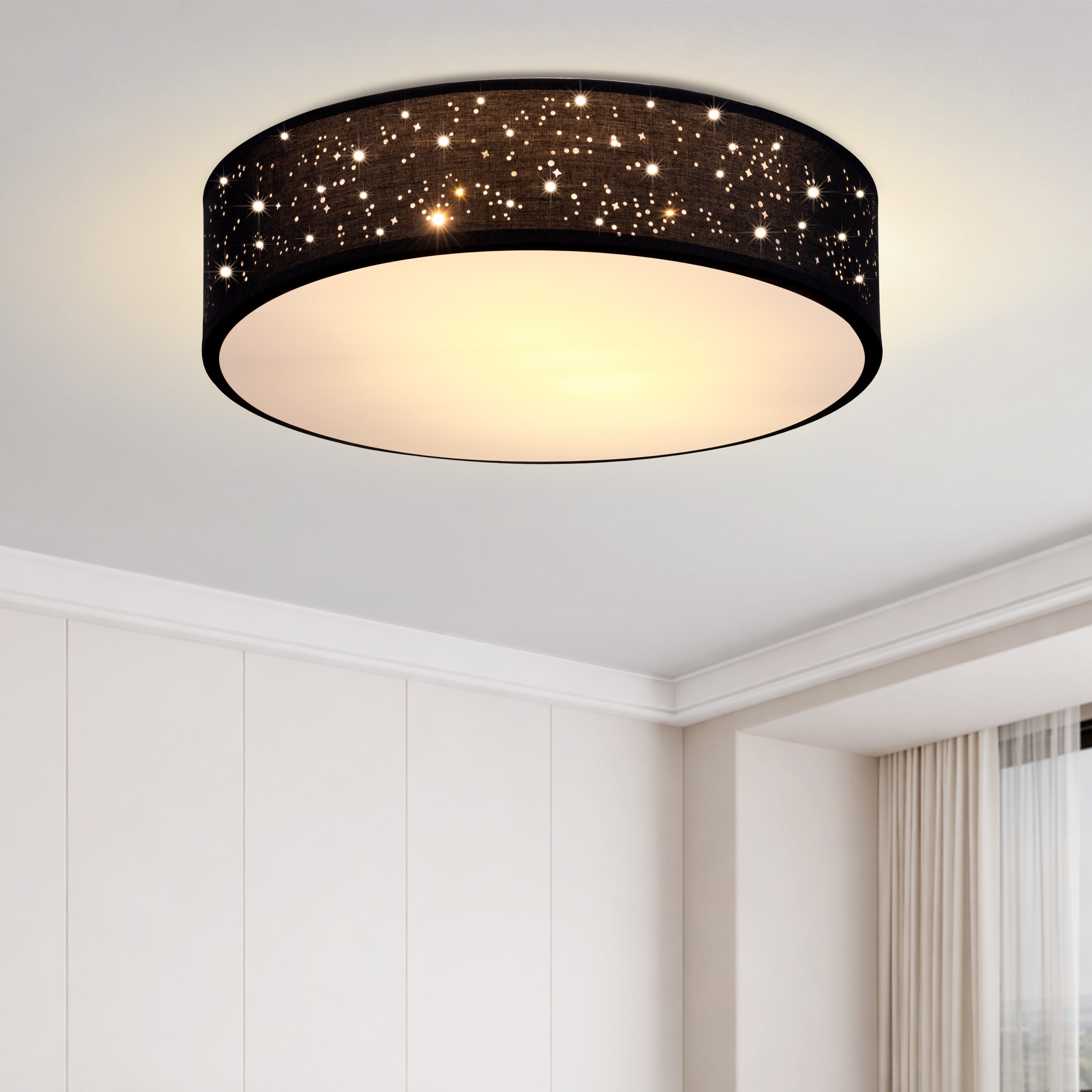 Plafondlamp\u0020Zwart\u0020Stof\u0020\u00F838cm Plafondlamp\u0020Zwart\u0020Stof\u0020\u00F838cm