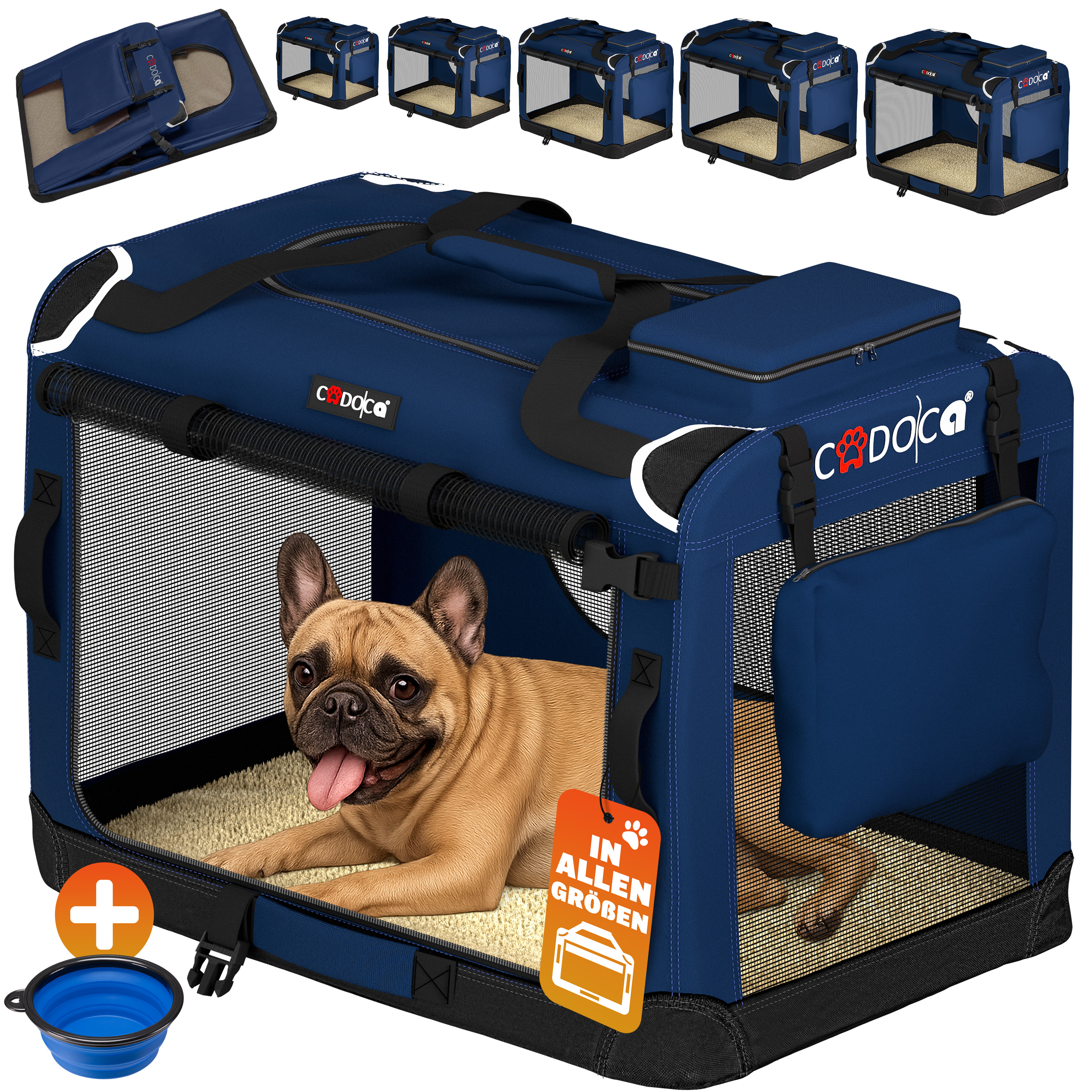 Hondentransportbox\u0020Blauw\u0020M\u002060x42x44cm Hondentransportbox\u0020Blauw\u0020M\u002060x42x44cm