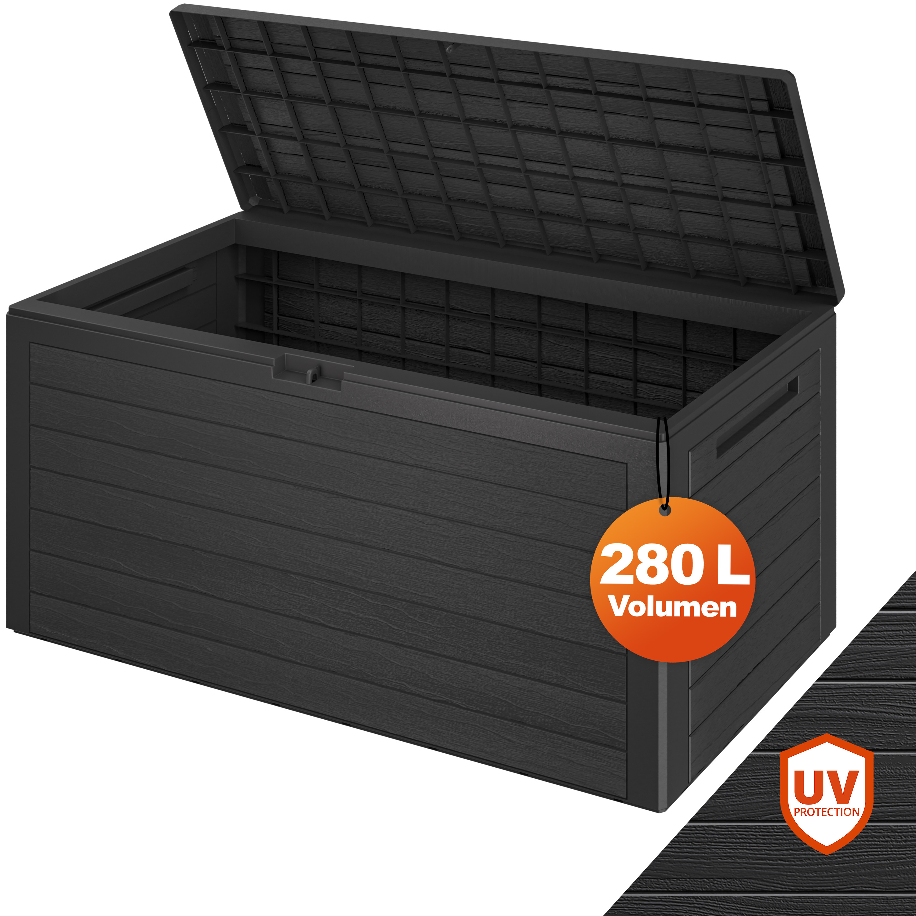 Kussenbox\u0020Woody\u0020Antraciet\u0020280L\u0020houtlook