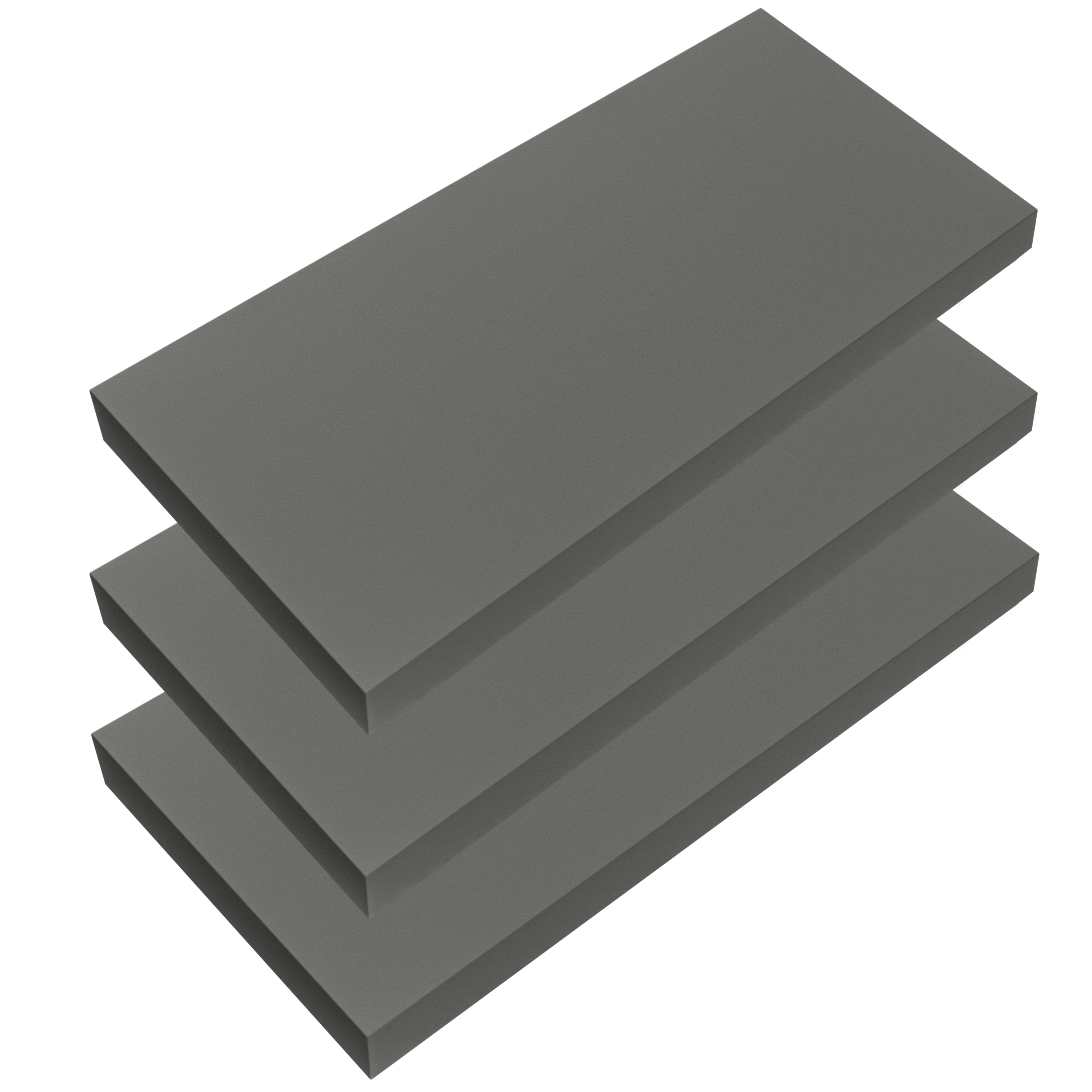 Wandplank\u0020Zwevend\u00203\u0020Stuks\u0020Grijs\u0020MDF\u002050x23x3,8cm Wandplank\u0020Zwevend\u00203\u0020Stuks\u0020Grijs\u0020MDF\u002050x23x3,8cm