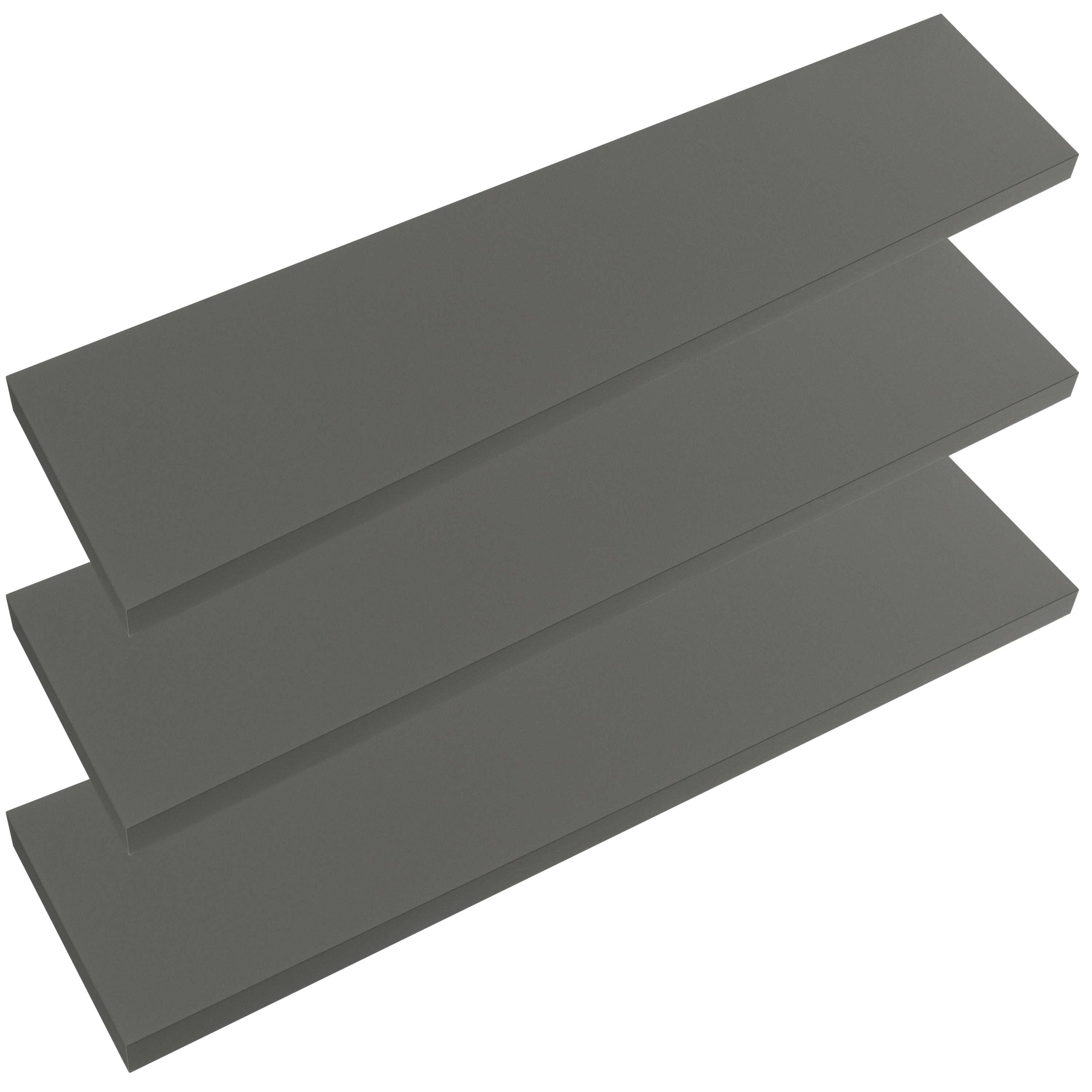 Wandplank\u0020Zwevend\u00203\u0020Stuks\u0020Grijs\u0020MDF\u0020110x23x3,8cm