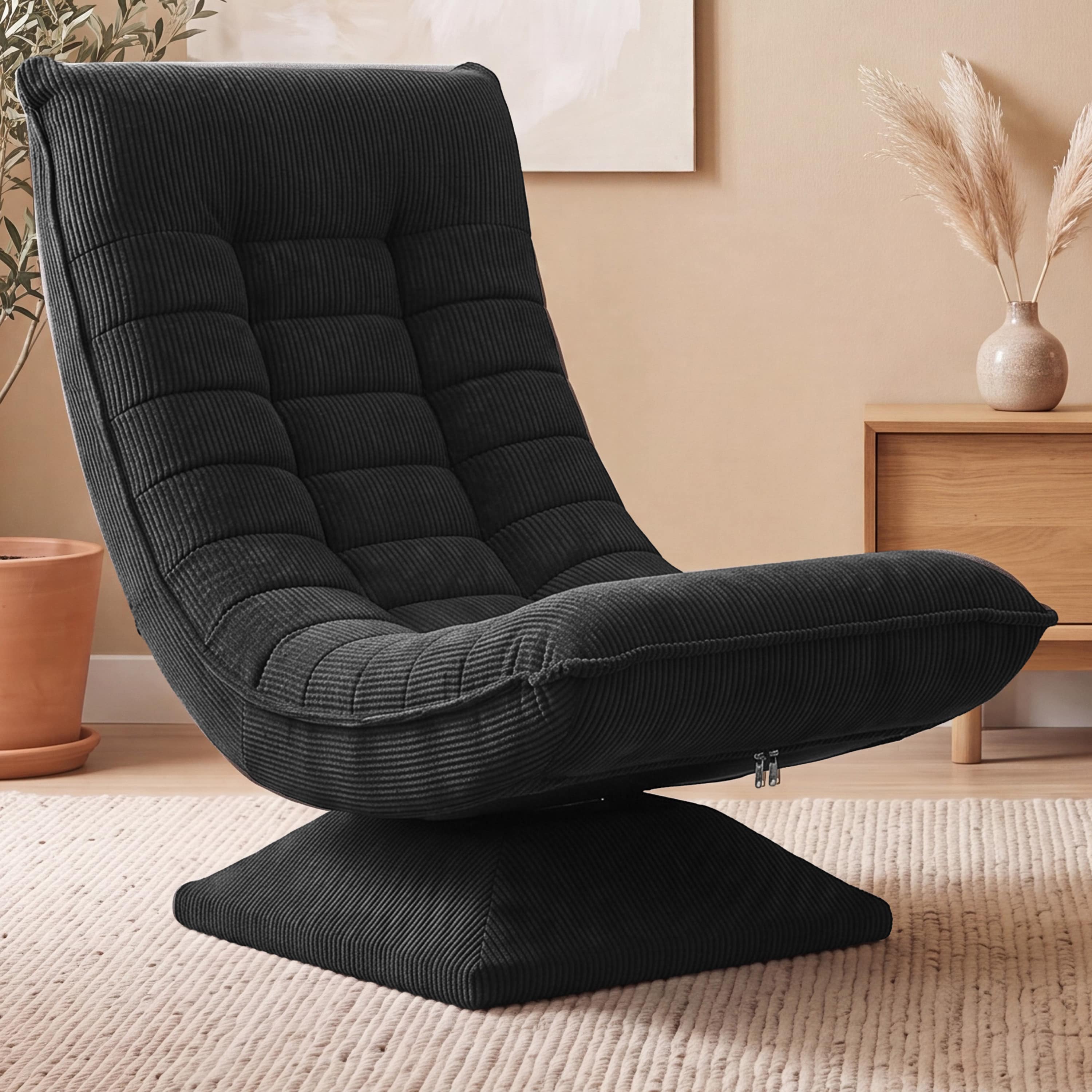 Fauteuil\u0020Aberdeen\u0020zwart\u0020cordstof,\u00205\u002Dstanden\u0020verstelbaar,\u0020360\u00B0\u0020draaibaar,\u0020opvouwbaar Fauteuil\u0020Aberdeen\u0020zwart\u0020cordstof,\u00205\u002Dstanden\u0020verstelbaar,\u0020360\u00B0\u0020draaibaar,\u0020opvouwbaar