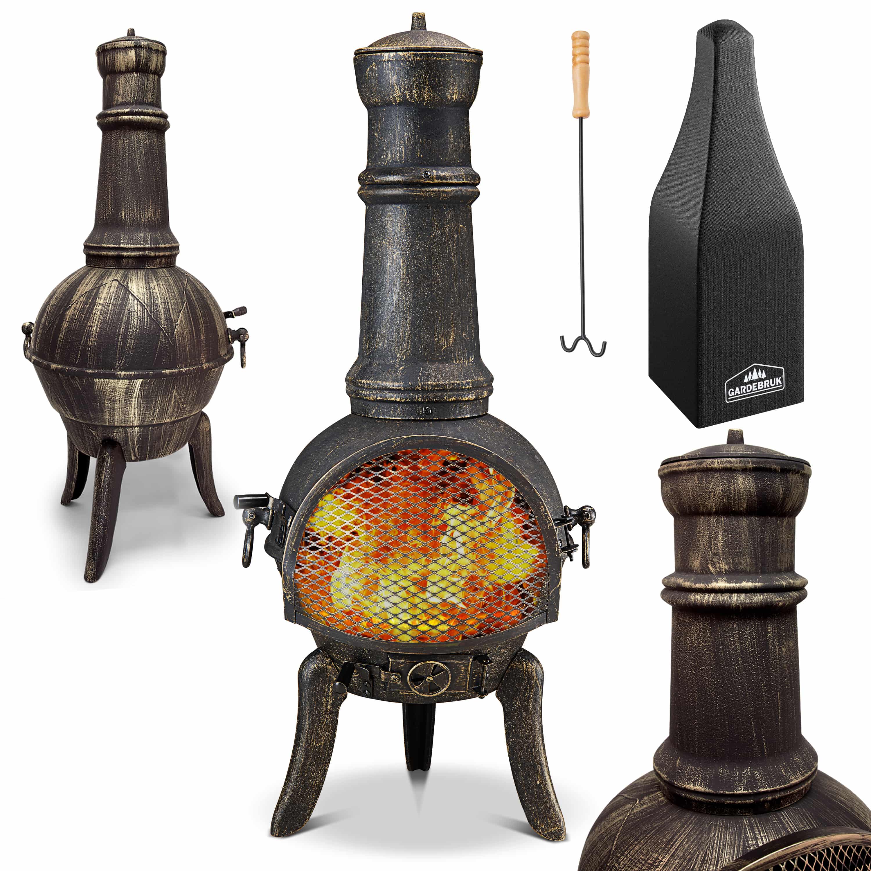 Tuinhaard\u0020Chimenea\u0020Zwart\u0020Gietijzer\u0020112cm\u0020Grillrooster Tuinhaard\u0020Chimenea\u0020Zwart\u0020Gietijzer\u0020112cm\u0020Grillrooster