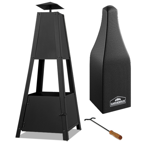 Tuinhaard\u0020Zwart\u0020Metaal\u0020102x35x35cm