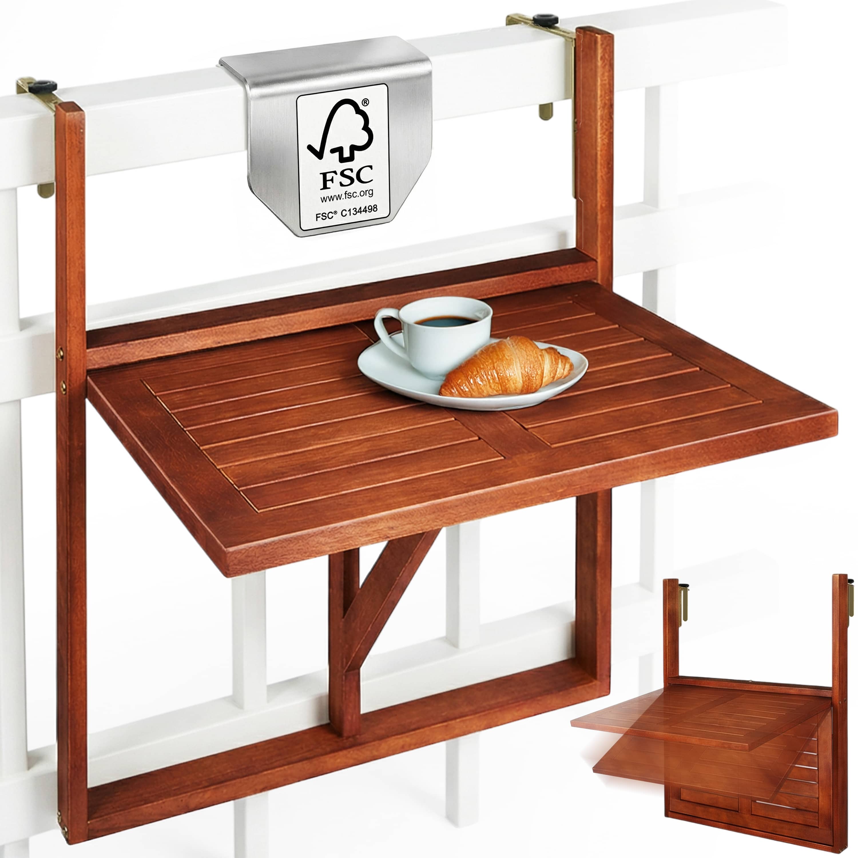Balkonhangtafel\u0020acaciahout\u002065x45x87cm\u0020opvouwbaar Balkonhangtafel\u0020acaciahout\u002065x45x87cm\u0020opvouwbaar