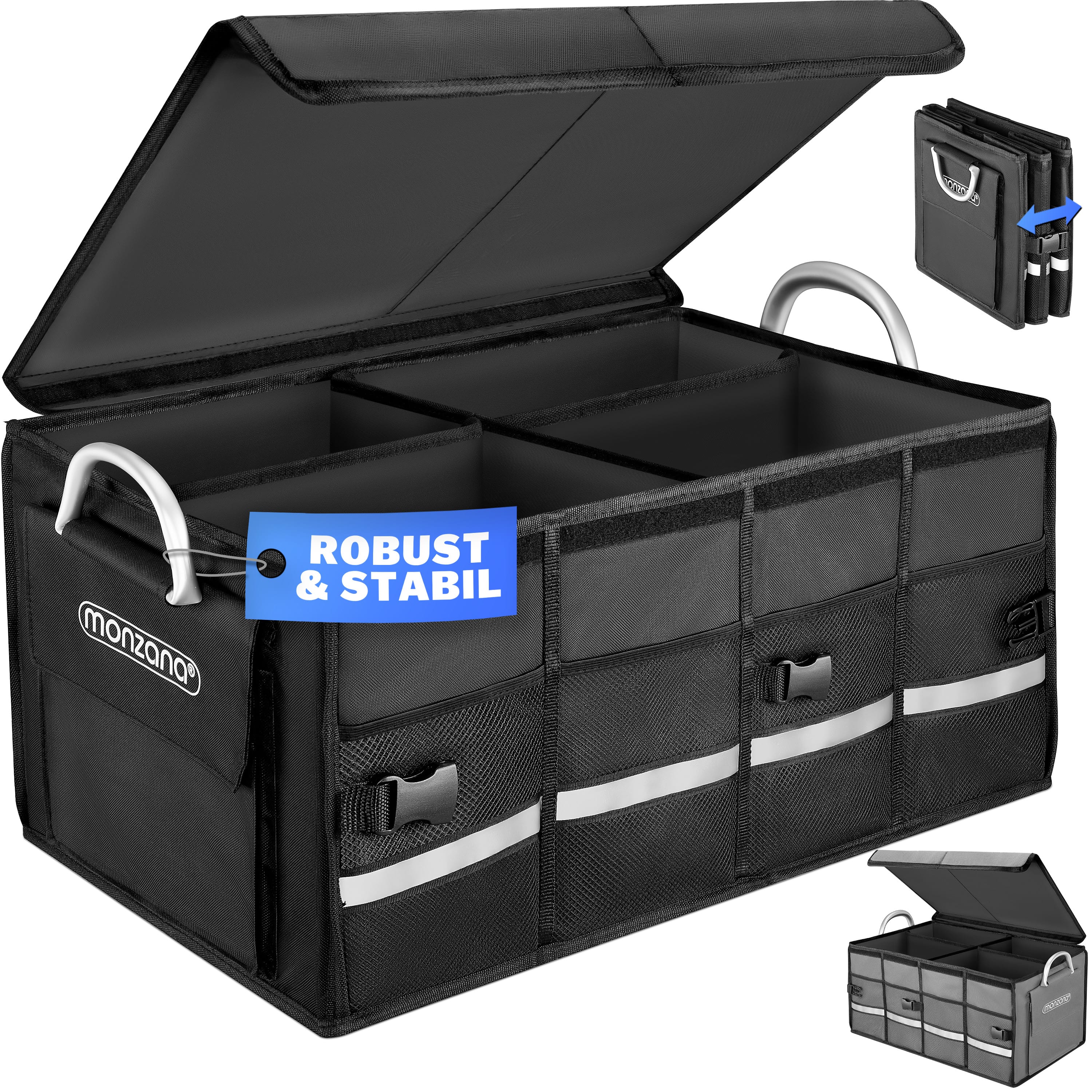 Kofferbak\u0020Organizer\u0020Zwart\u002060x35x30cm Kofferbak\u0020Organizer\u0020Zwart\u002060x35x30cm