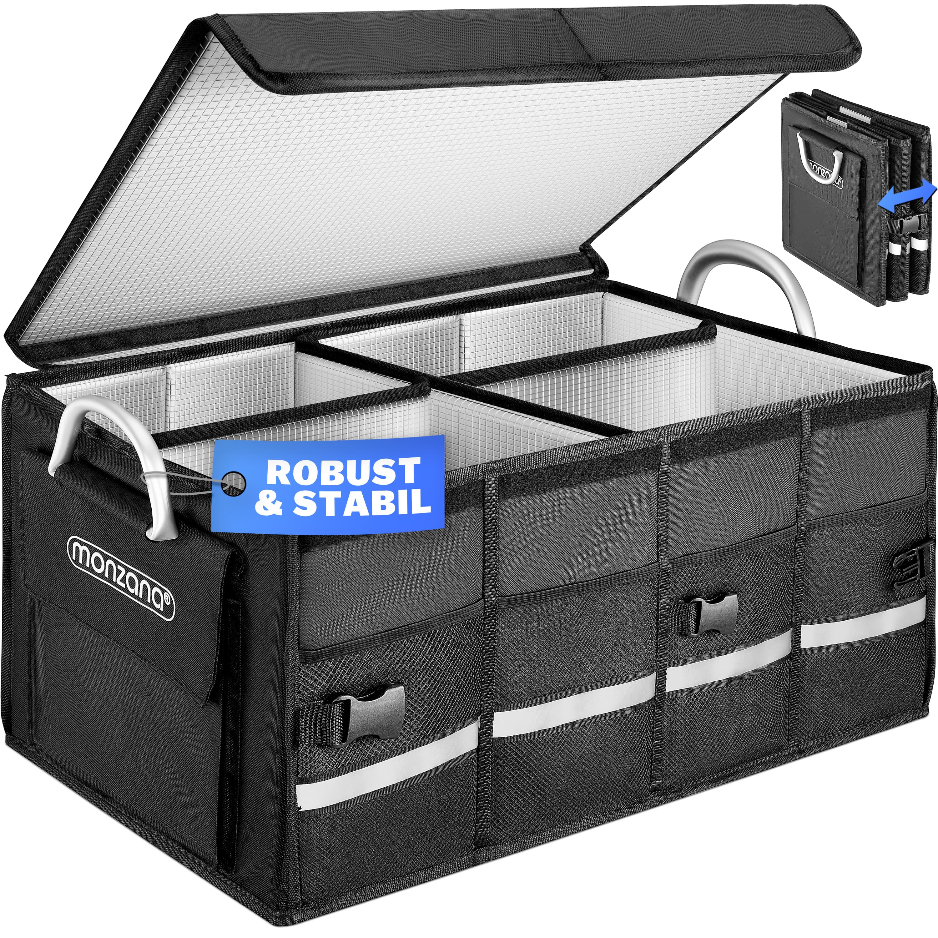 Kofferbak\u0020Organizer\u0020Zwart\u002060x35x30cm\u0020Ge\u00EFsoleerd Kofferbak\u0020Organizer\u0020Zwart\u002060x35x30cm\u0020Ge\u00EFsoleerd