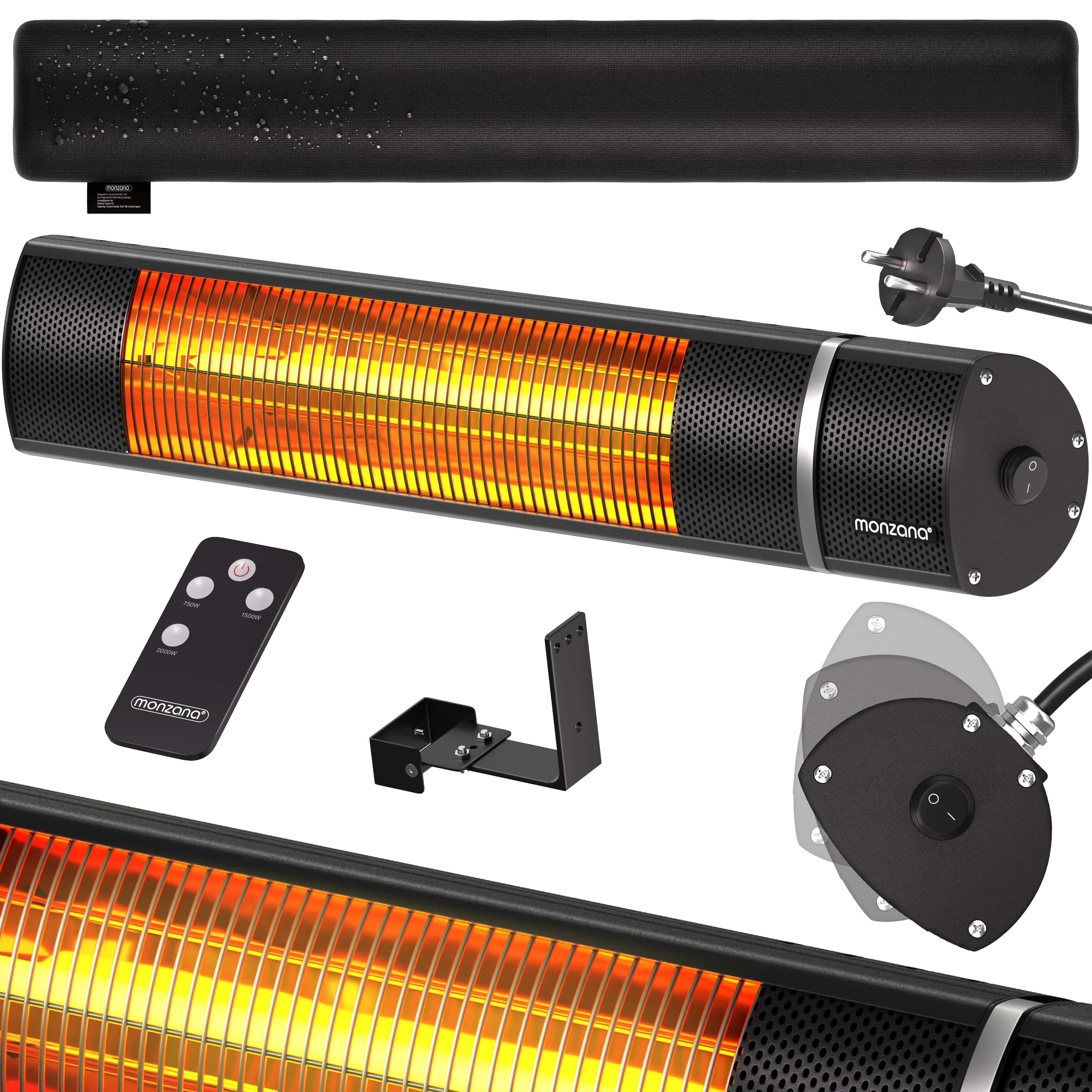 Terrasverwarmer\u0020MZH2000\u0020Zwart\u00202000W