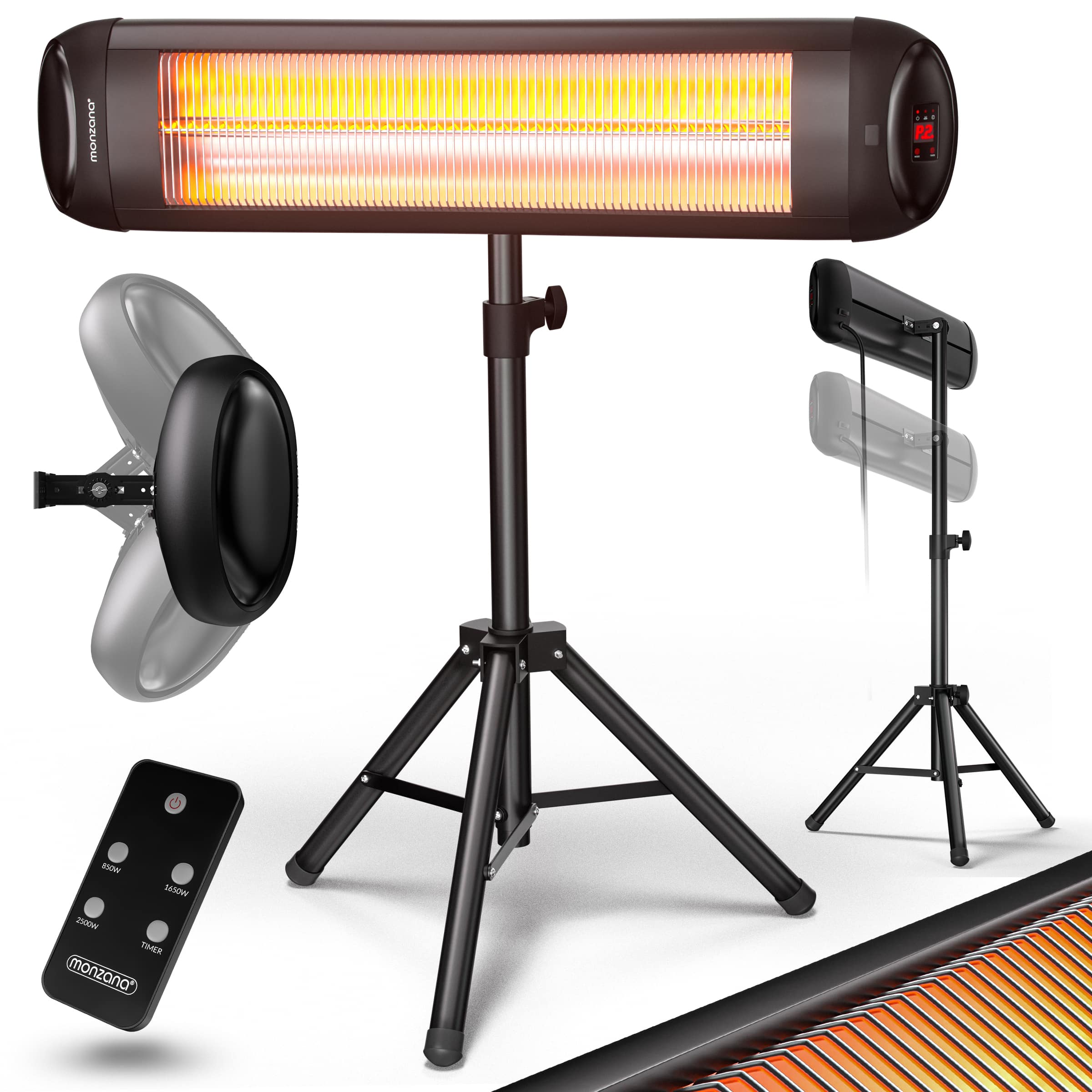 Terrasverwarmer\u0020MZH5000\u0020Zwart\u00202500W\u0020met\u0020Standaard Terrasverwarmer\u0020MZH5000\u0020Zwart\u00202500W\u0020met\u0020Standaard