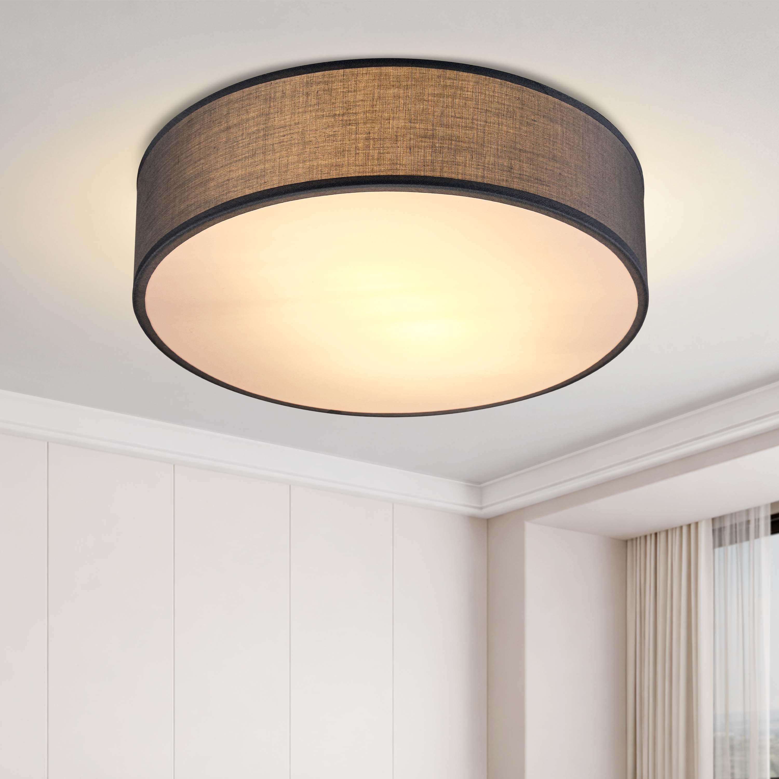 Plafondlamp\u0020Grijs\u0020Stof\u0020\u00F838cm Plafondlamp\u0020Grijs\u0020Stof\u0020\u00F838cm