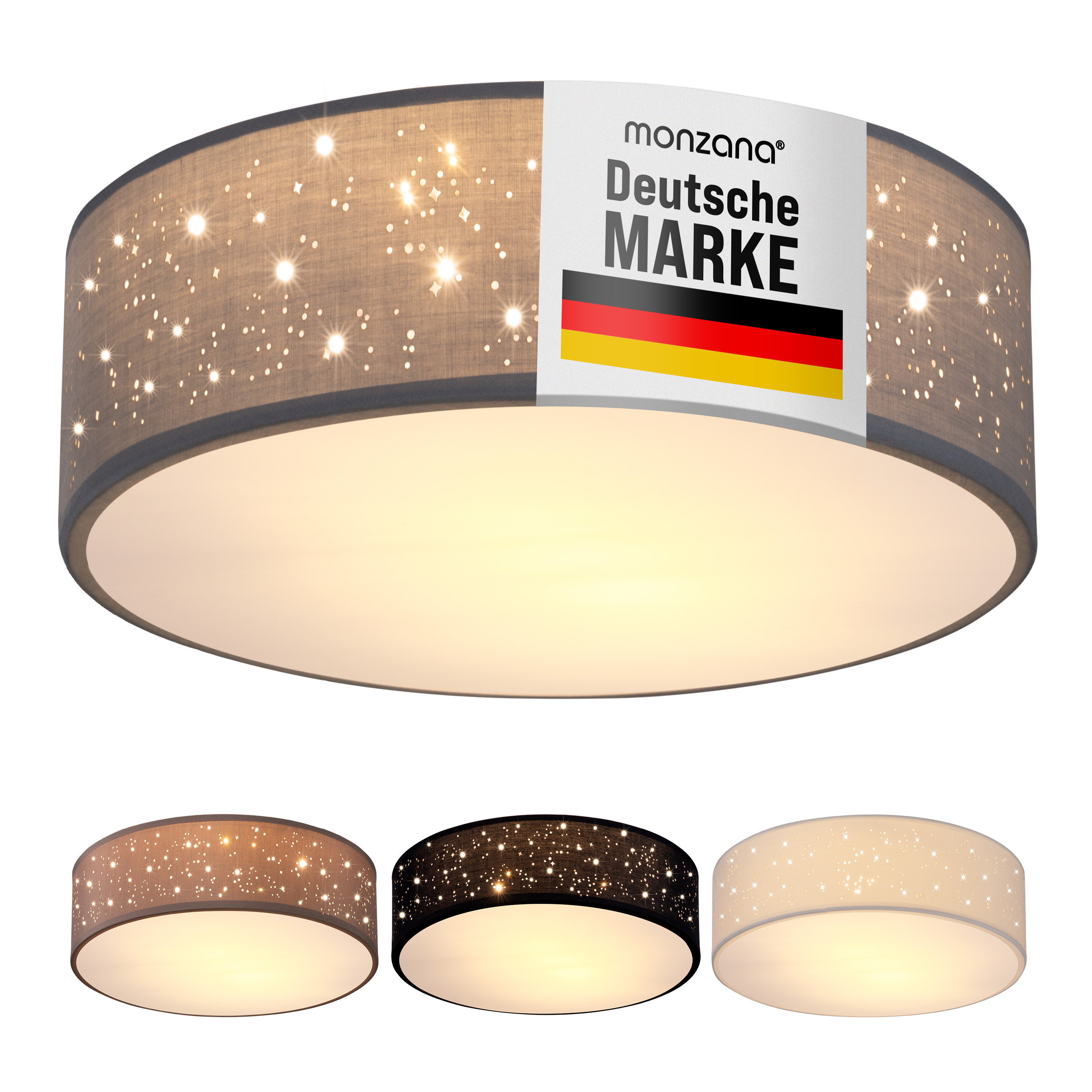 Plafondlamp\u0020Grijs\u0020Stof\u0020\u00F830cm Plafondlamp\u0020Grijs\u0020Stof\u0020\u00F830cm