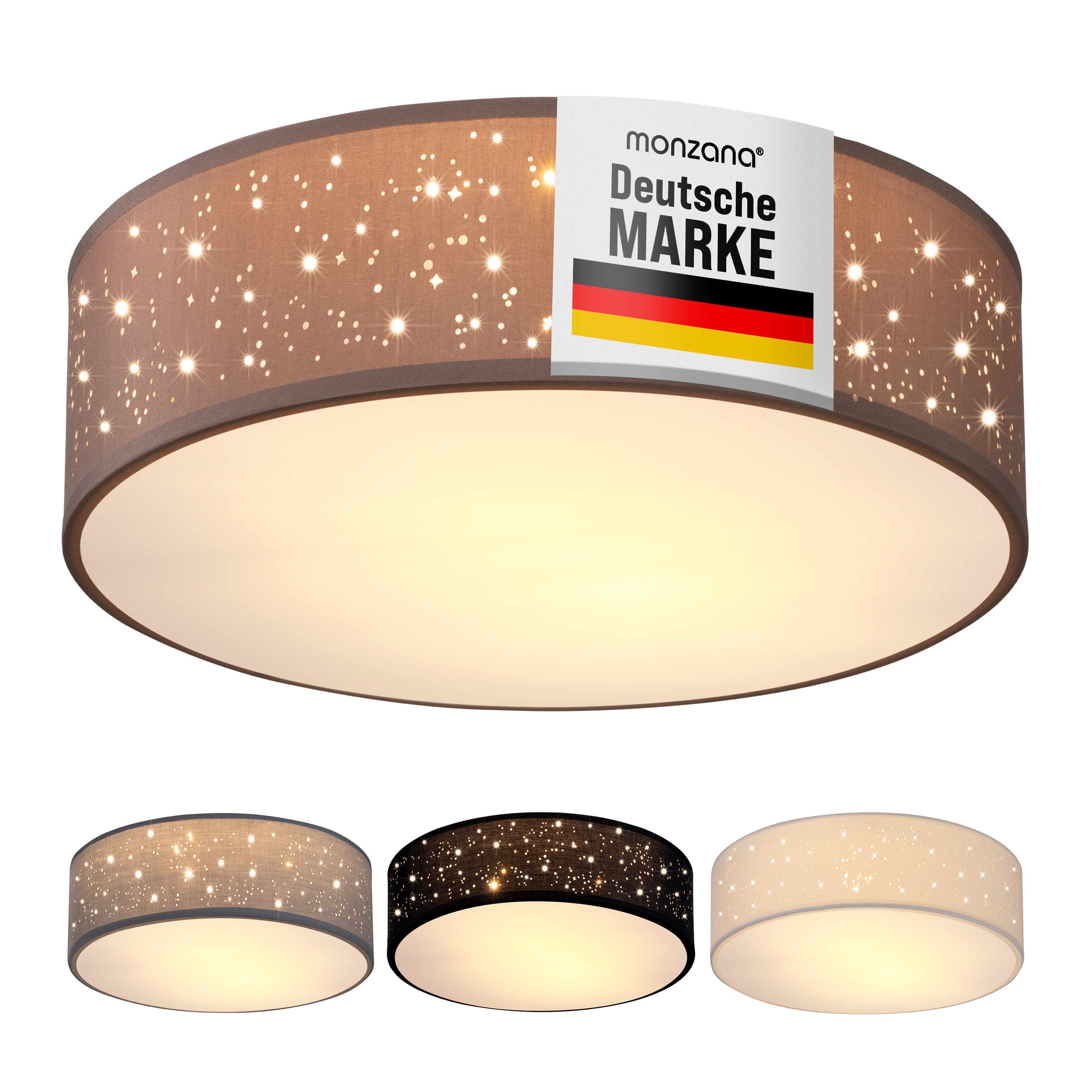 Plafondlamp\u0020Taupe\u0020Stof\u0020\u00F830cm Plafondlamp\u0020Taupe\u0020Stof\u0020\u00F830cm