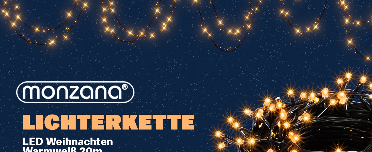 Kerstverlichting\u0020Warm\u0020Wit\u002020m\u0020Afstandsbediening