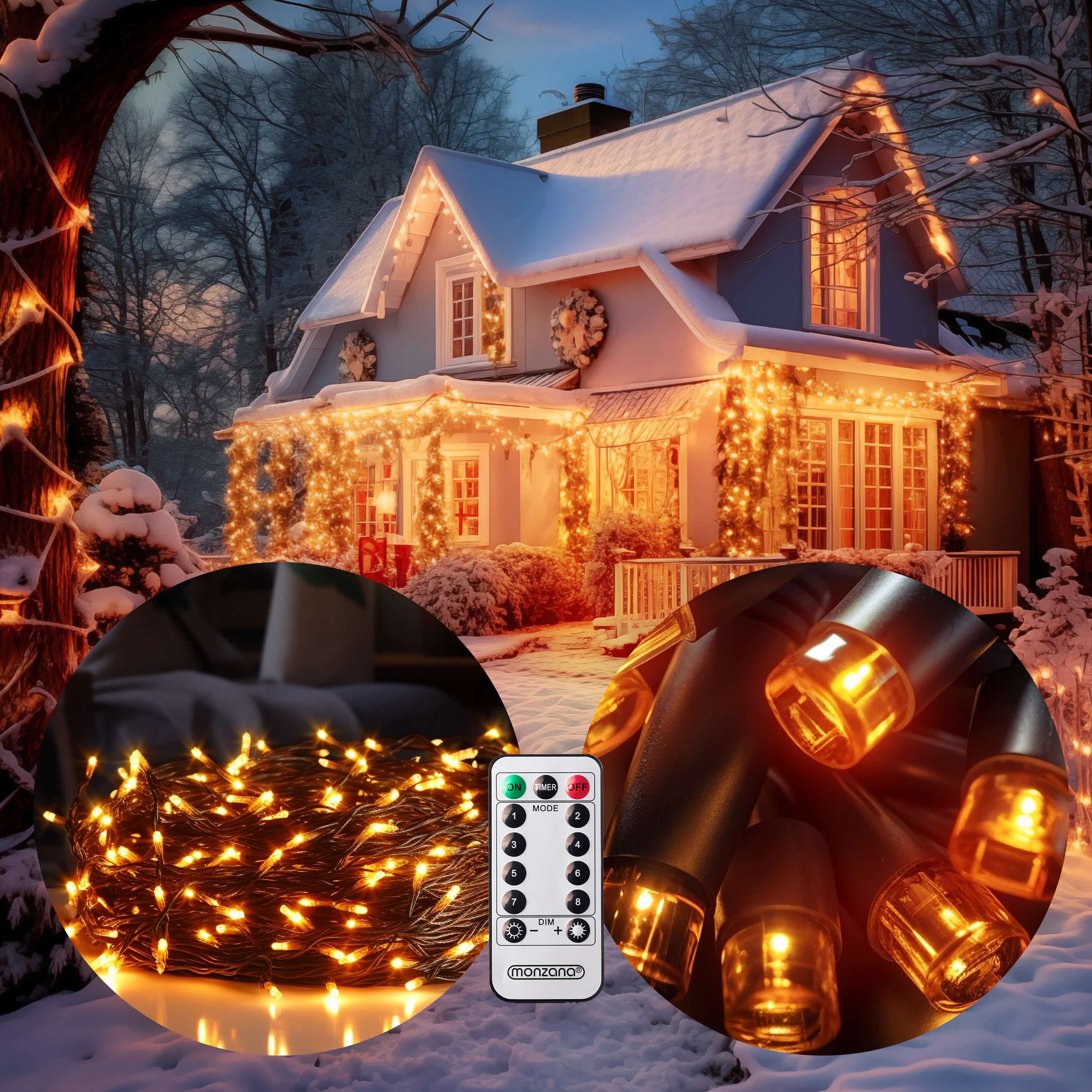 Kerstverlichting\u0020Warm\u0020Wit\u002020m\u0020Afstandsbediening