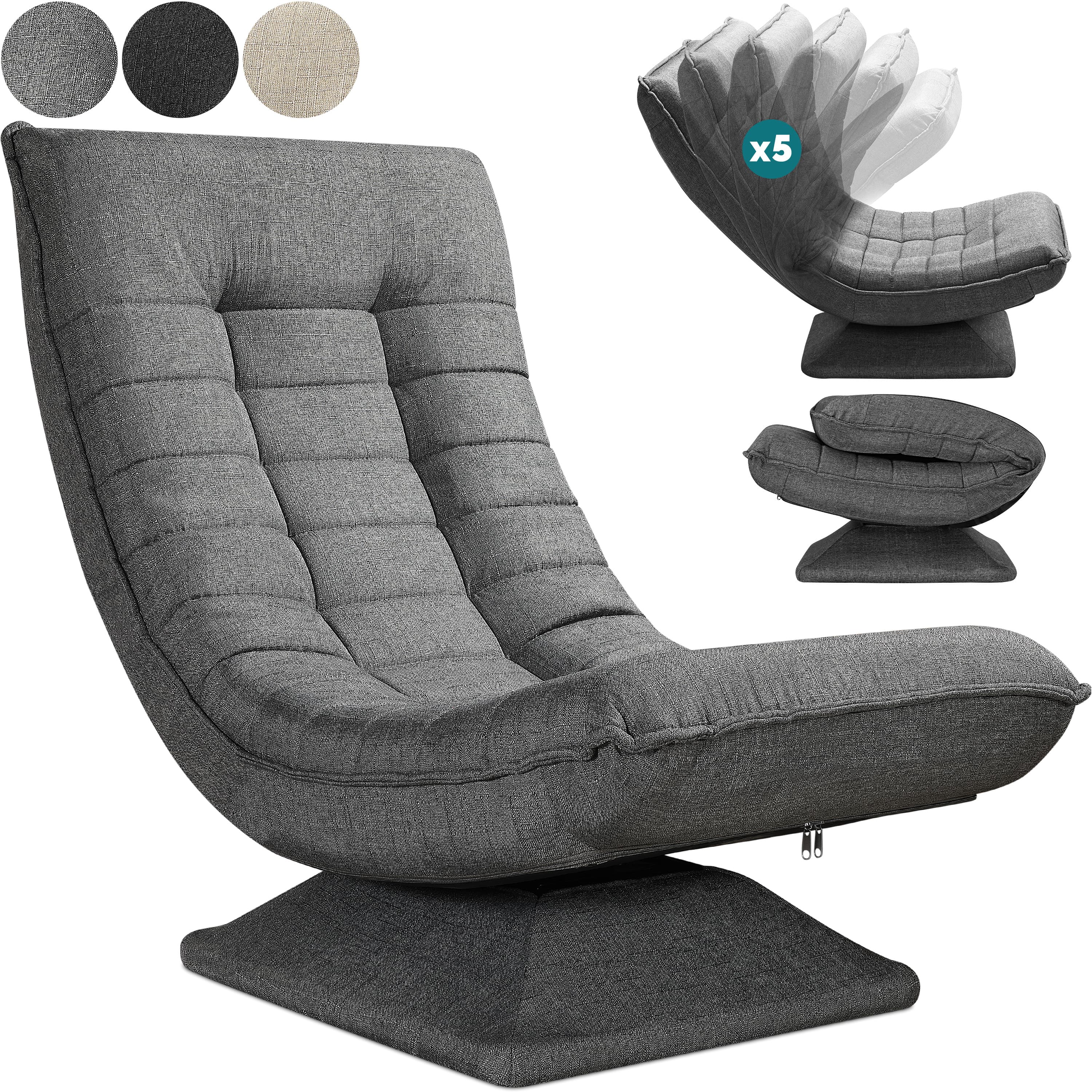 Relax\u0020Lounger\u0020Aberdeen\u0020Stof\u0020Grijs