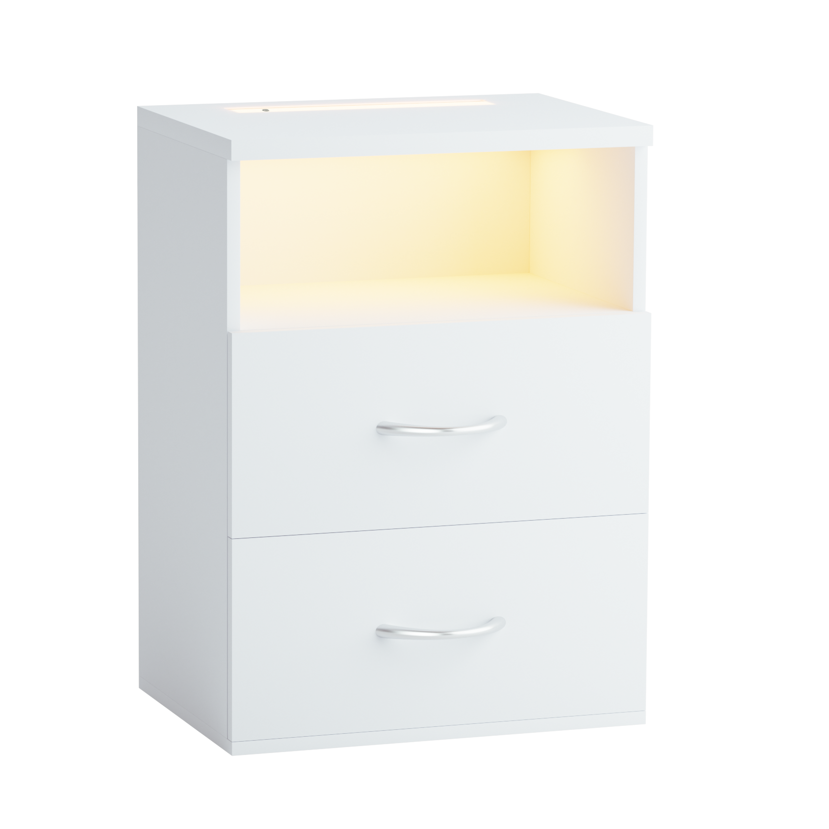 Nachtkastje\u0020Jamie\u0020Wit\u002055x40x28cm