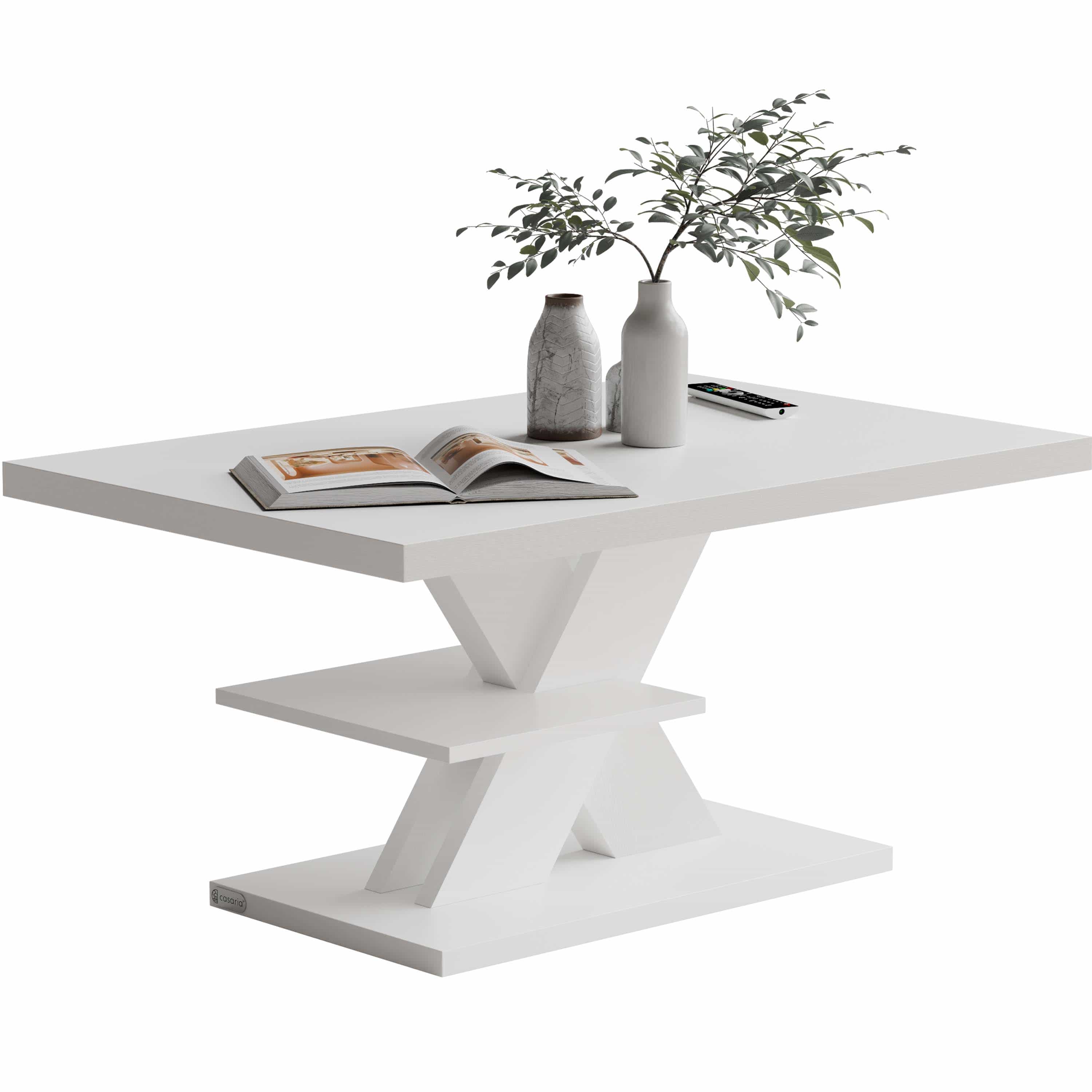 Salontafel\u0020Detroit\u0020Wit\u002090x60x45cm