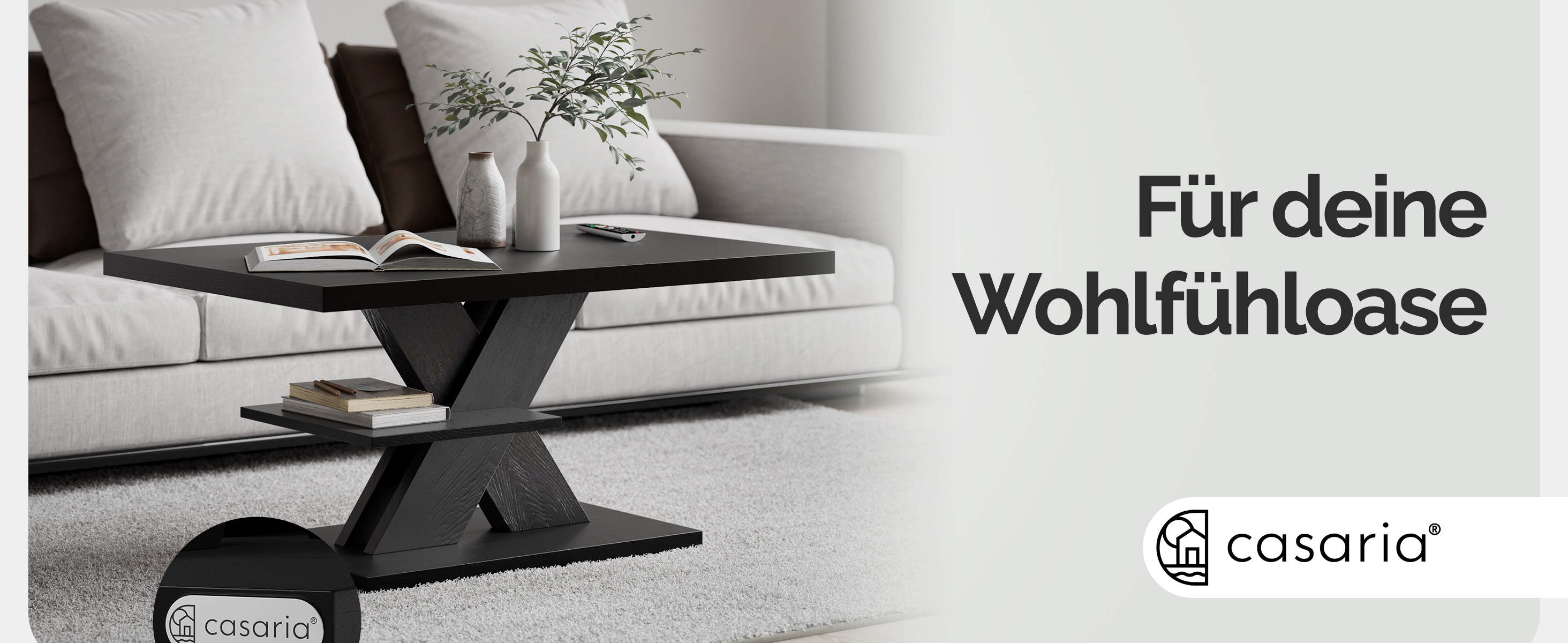 Salontafel\u0020Detroit\u0020Zwart\u002090x60x45cm