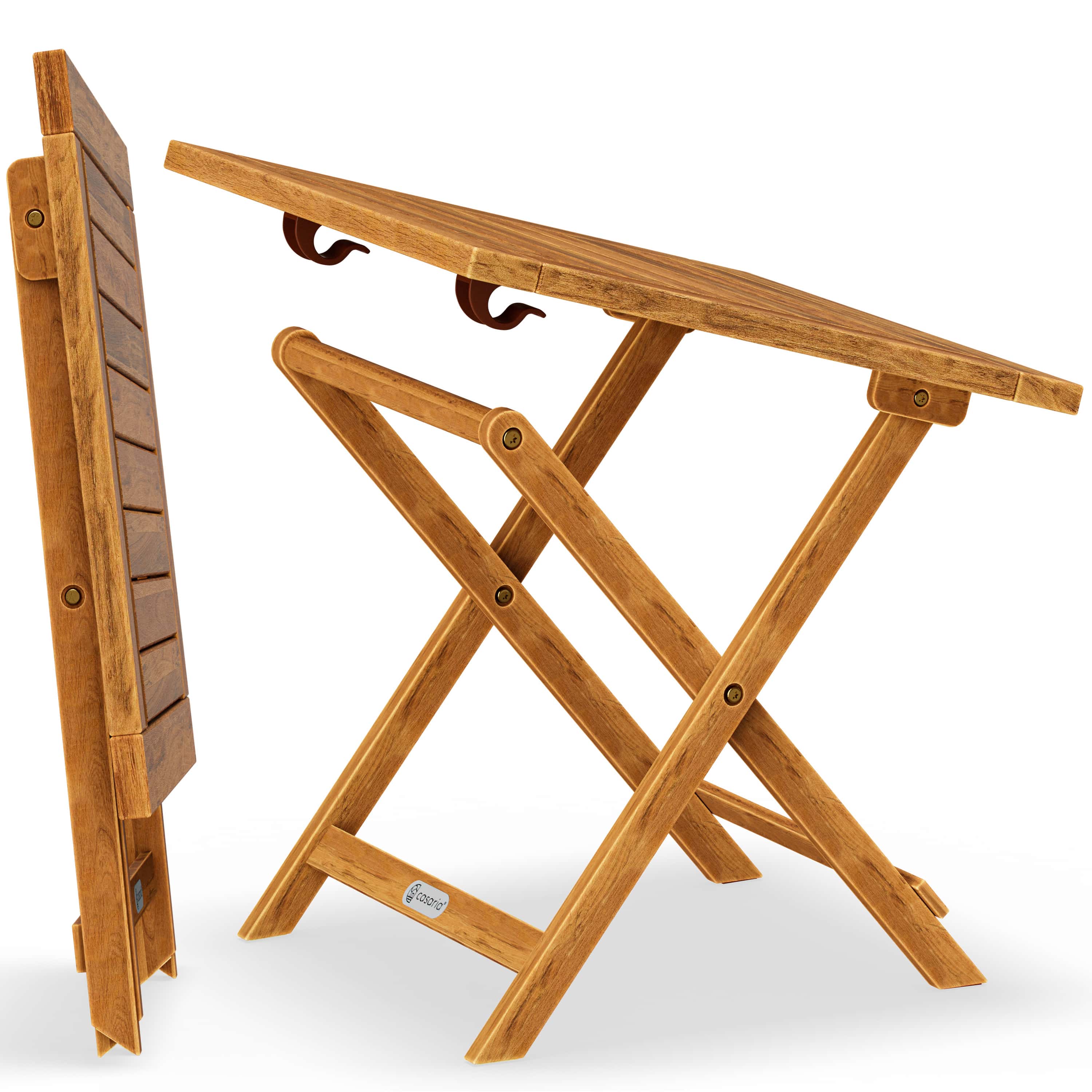 Bijzettafel\u0020Acaciahout\u002046x46cm\u0020Inklapbaar
