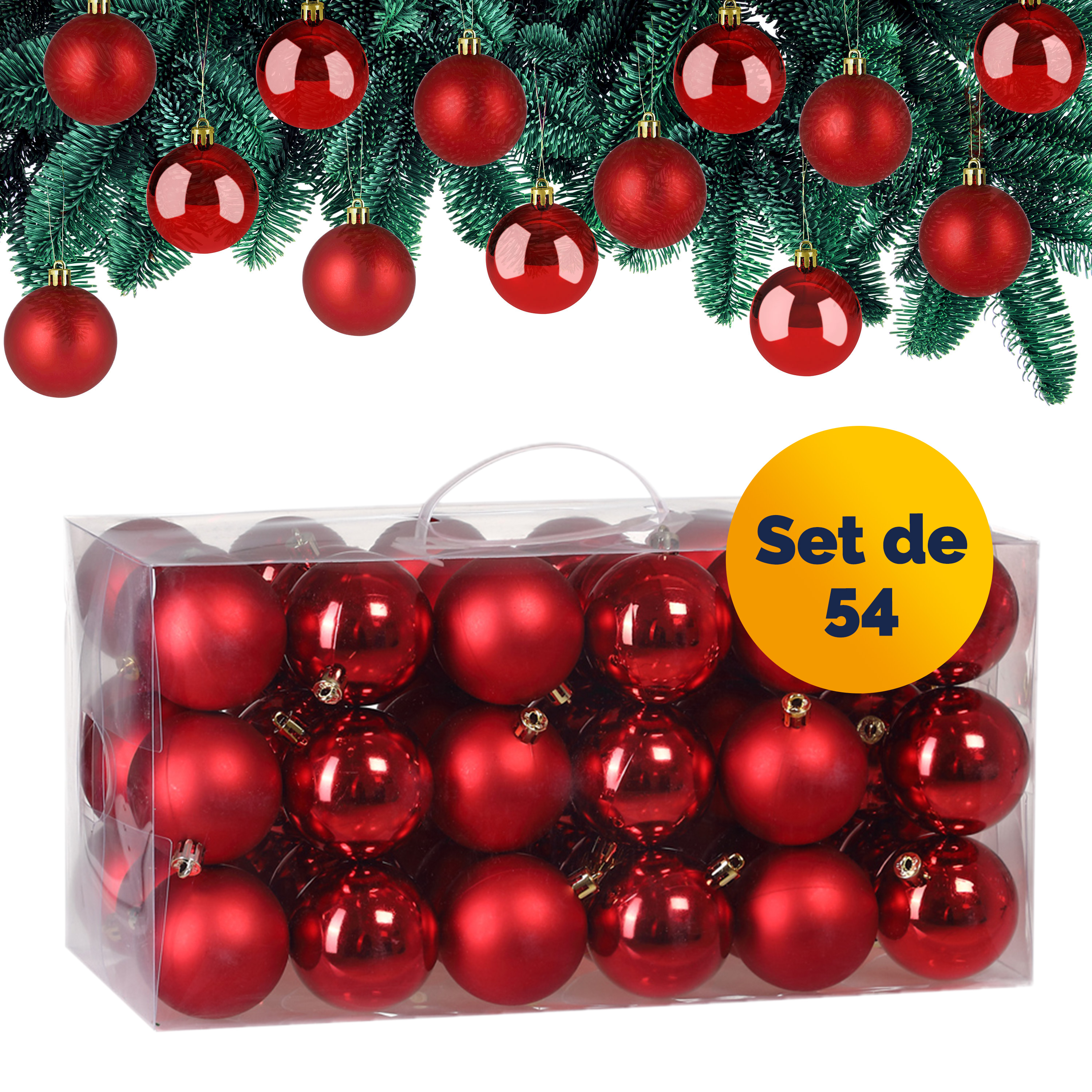 Kerstballen\u0020Rood\u002054\u002Ddelig Kerstballen\u0020Rood\u002054\u002Ddelig