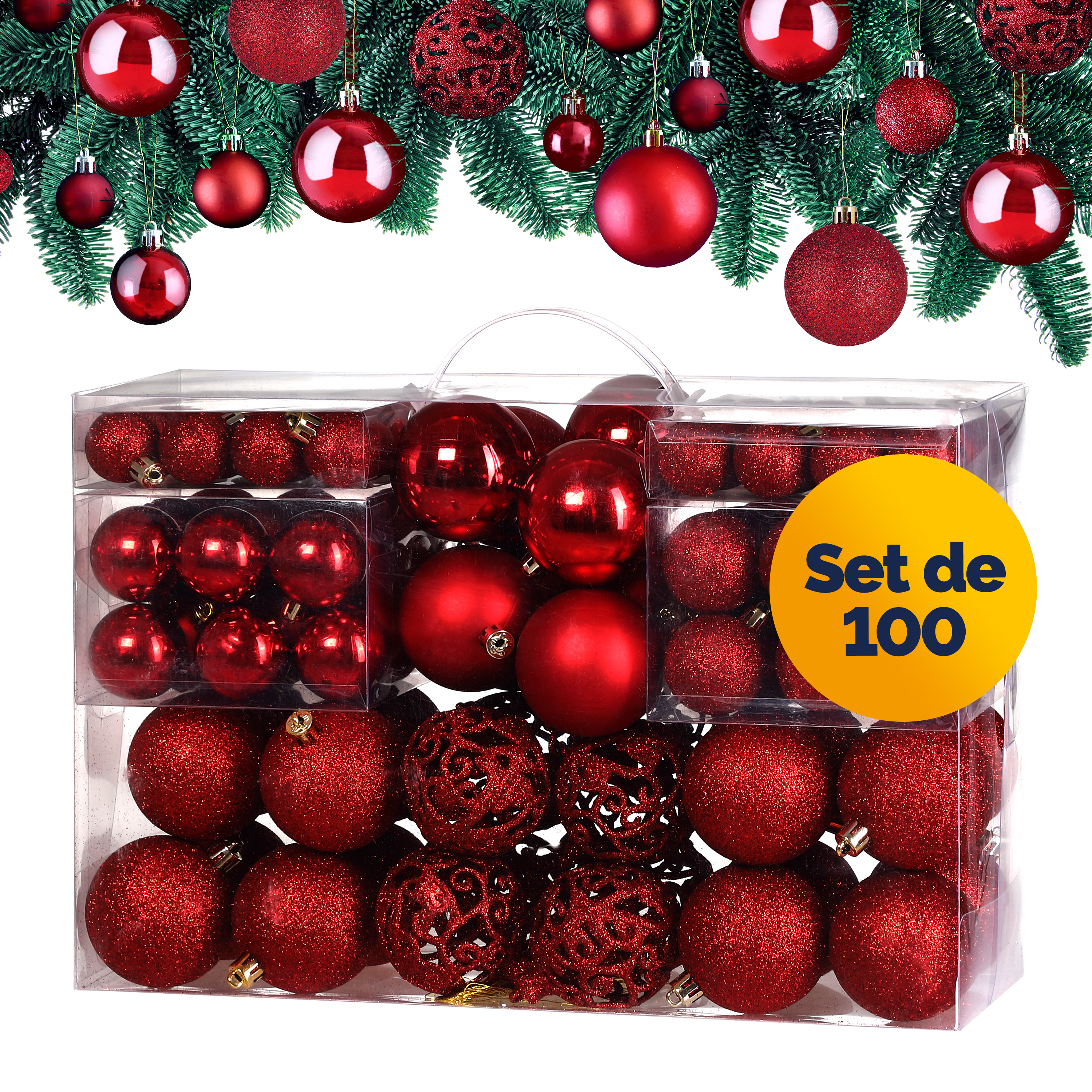 Kerstballen\u0020Rood\u0020100\u002Ddelig Kerstballen\u0020Rood\u0020100\u002Ddelig