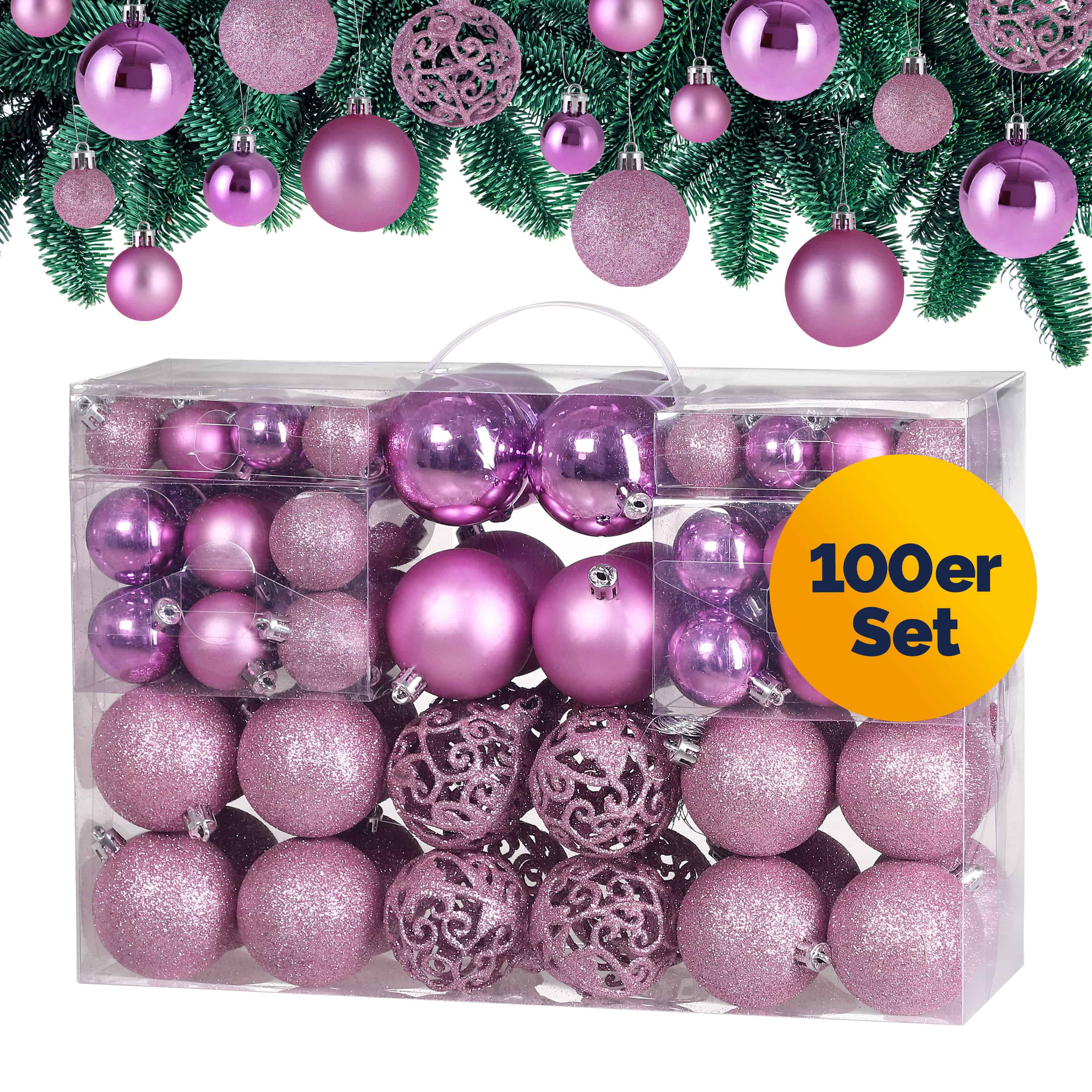 Kerstballen\u0020Roze\u0020100\u002Ddelig Kerstballen\u0020Roze\u0020100\u002Ddelig