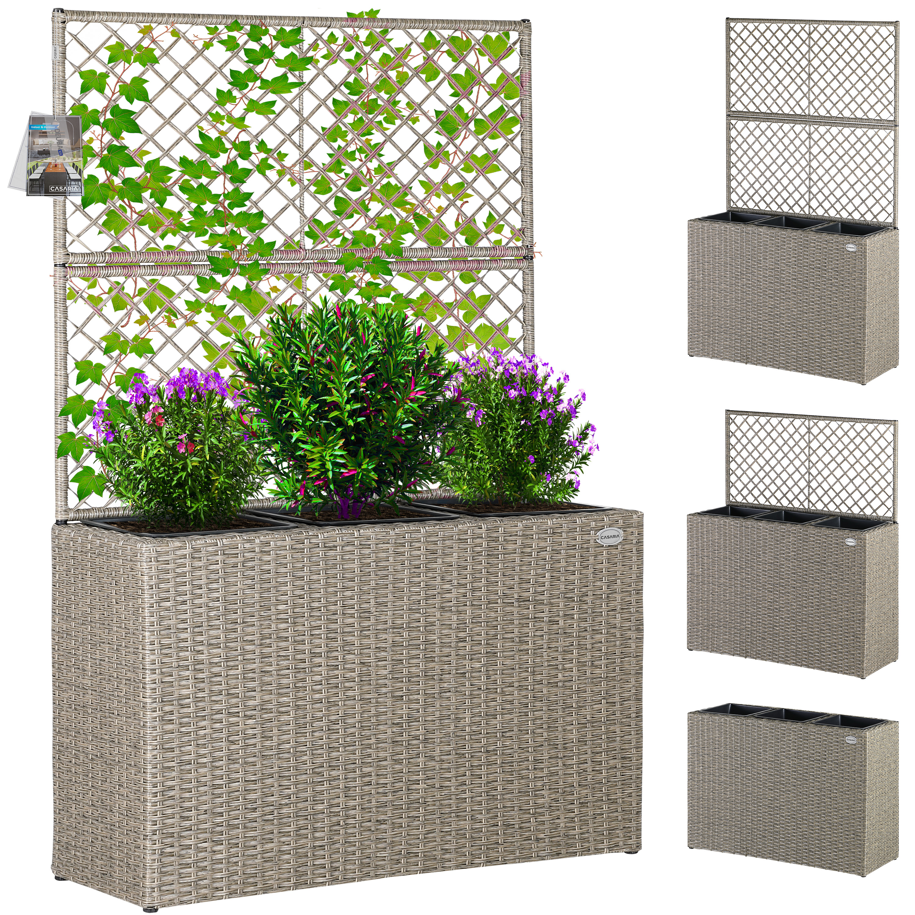 Polyrattan\u0020Bloembak\u0020met\u0020Latwerk\u0020Cr\u00E8me Polyrattan\u0020Bloembak\u0020met\u0020Latwerk\u0020Cr\u00E8me
