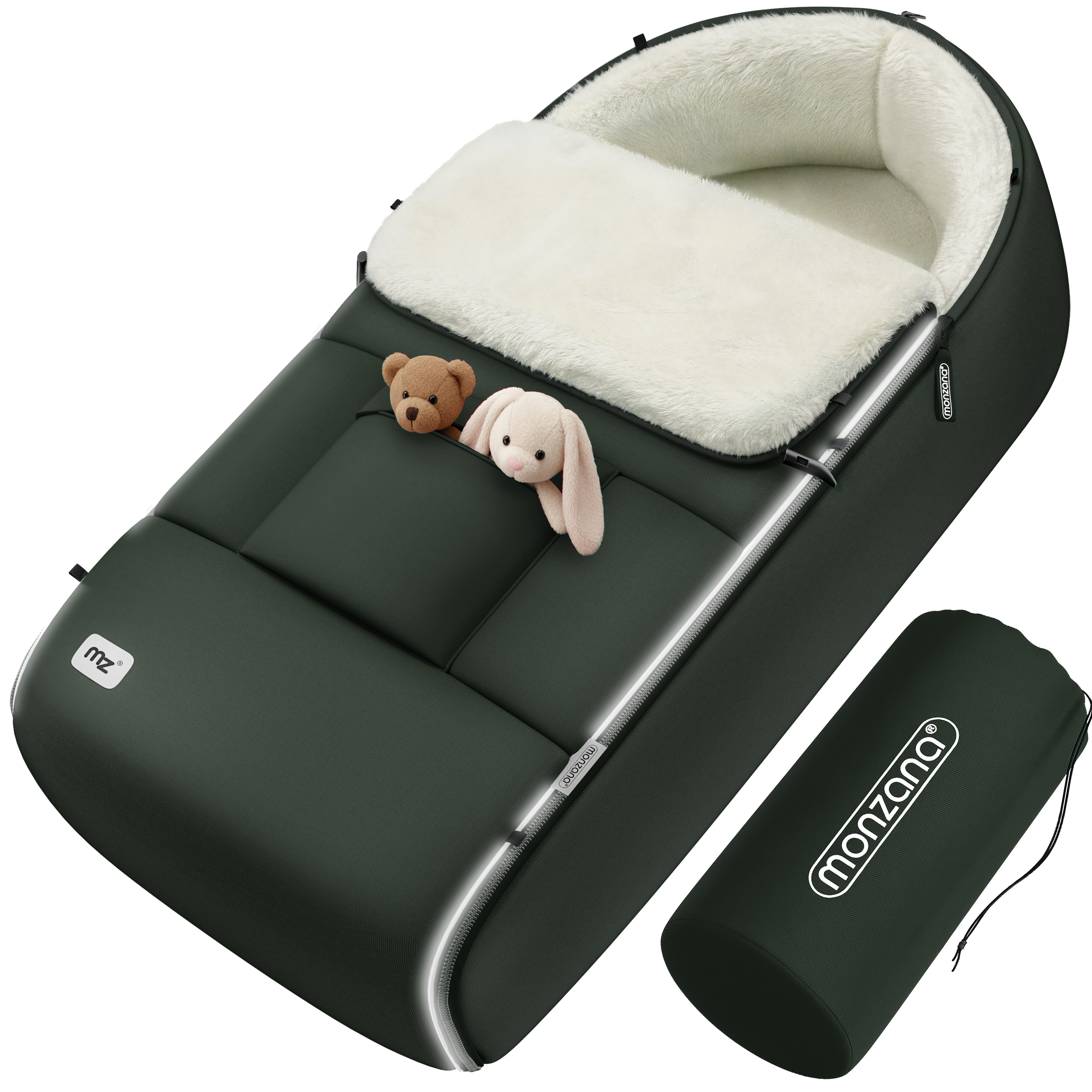 Voetenzak\u0020voor\u0020kinderwagen\u0020Grijsgroen\u0020gevoerd Voetenzak\u0020voor\u0020kinderwagen\u0020Grijsgroen\u0020gevoerd