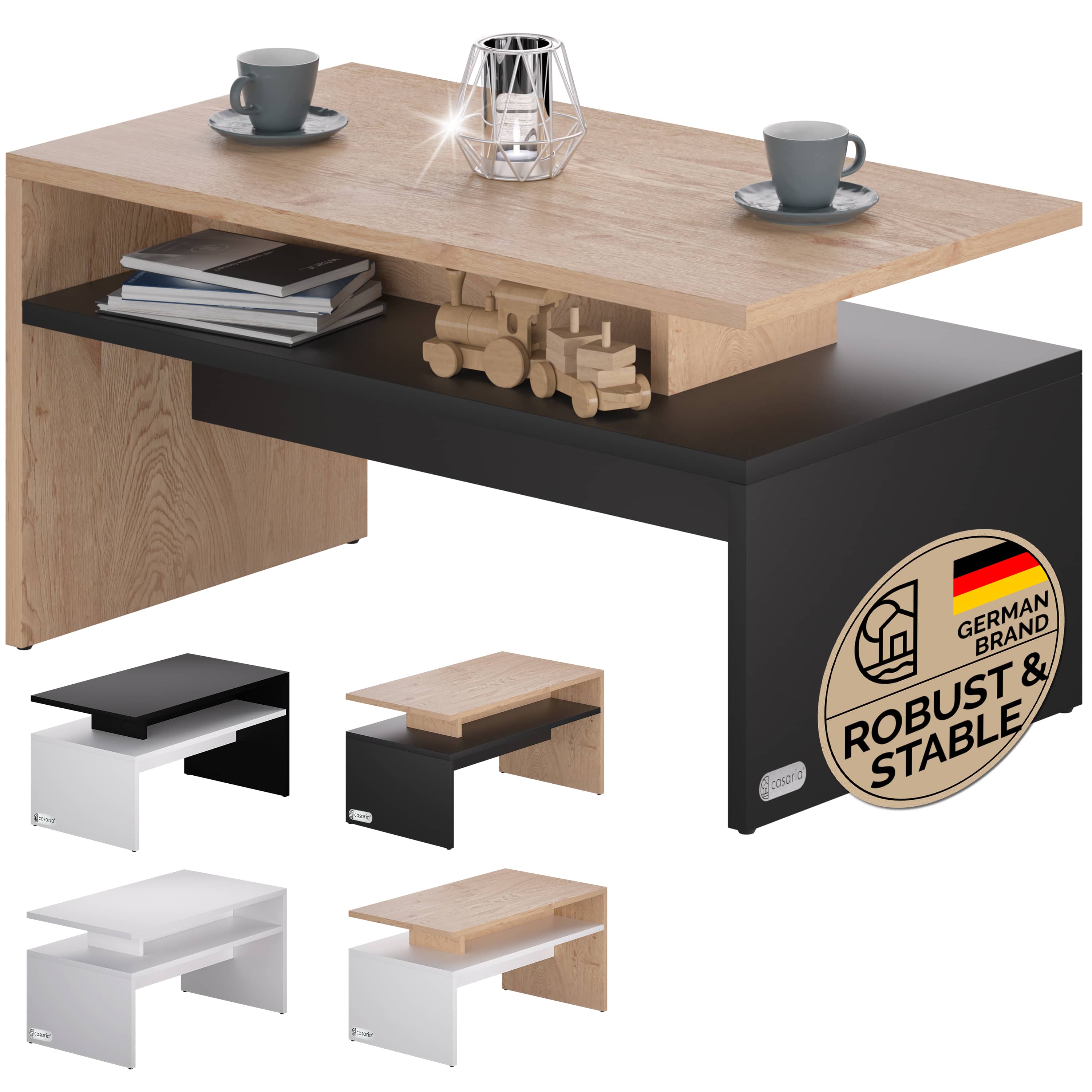 Salontafel\u0020Sacramento\u0020Hout\u002FGrijs\u002095x55x50cm Salontafel\u0020Sacramento\u0020Hout\u002FGrijs\u002095x55x50cm
