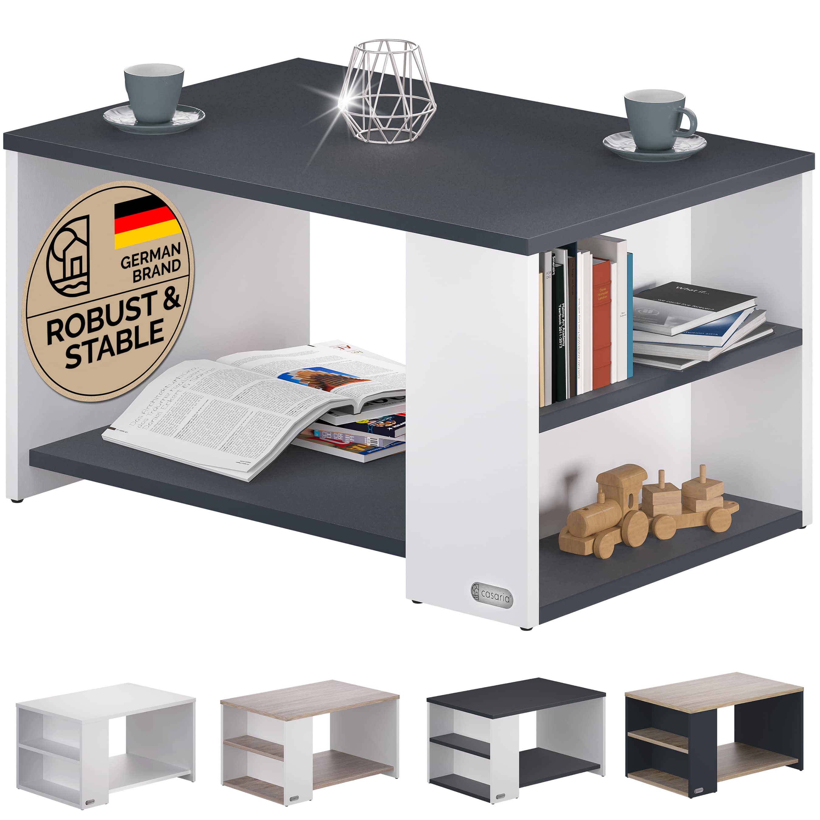 Salontafel\u0020Santa\u0020Cruz\u0020Wit\u002FAntraciet\u002090x60x50cm Salontafel\u0020Santa\u0020Cruz\u0020Wit\u002FAntraciet\u002090x60x50cm