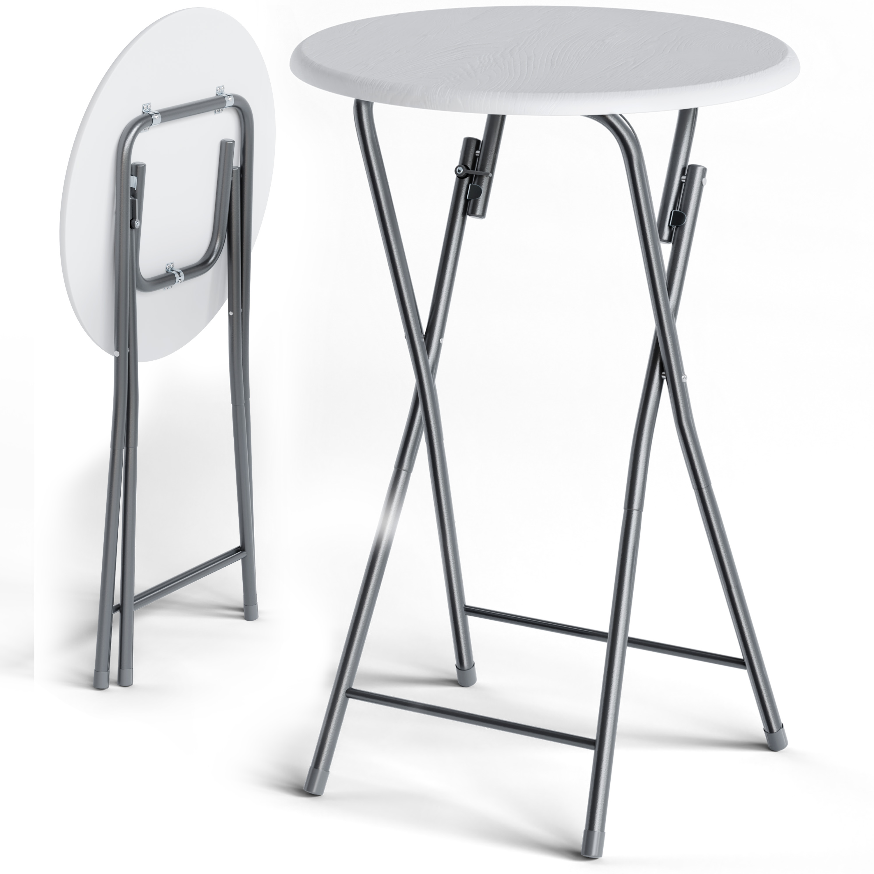 Statafel\u00202\u0020stuks\u0020Wit\u0020Houtlook\u0020\u00D860cm\u0020Inklapbaar Statafel\u00202\u0020stuks\u0020Wit\u0020Houtlook\u0020\u00D860cm\u0020Inklapbaar