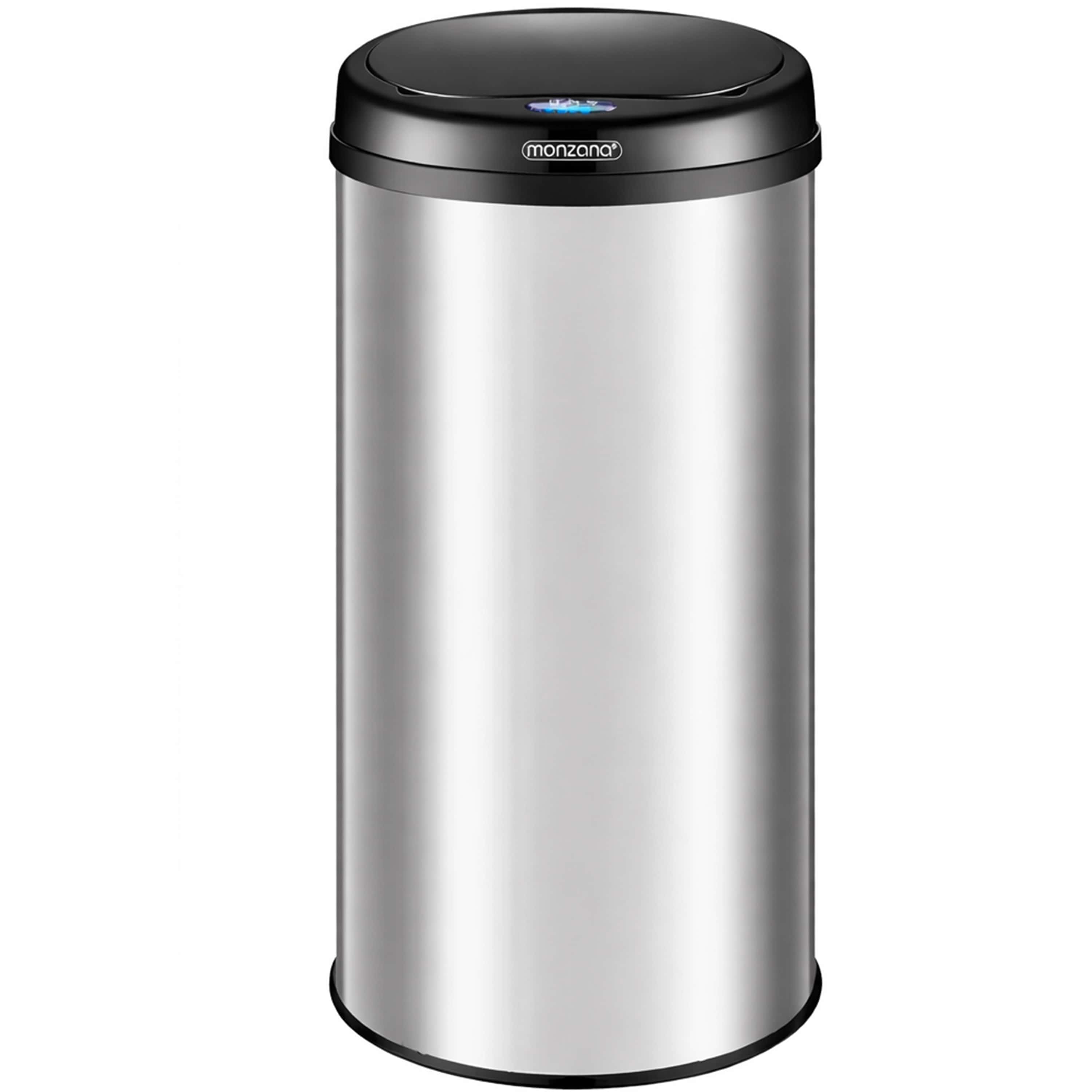 Sensor\u0020afvalbak\u0020Zilver\u0020roestvrij\u0020staal\u002030\u0020liter