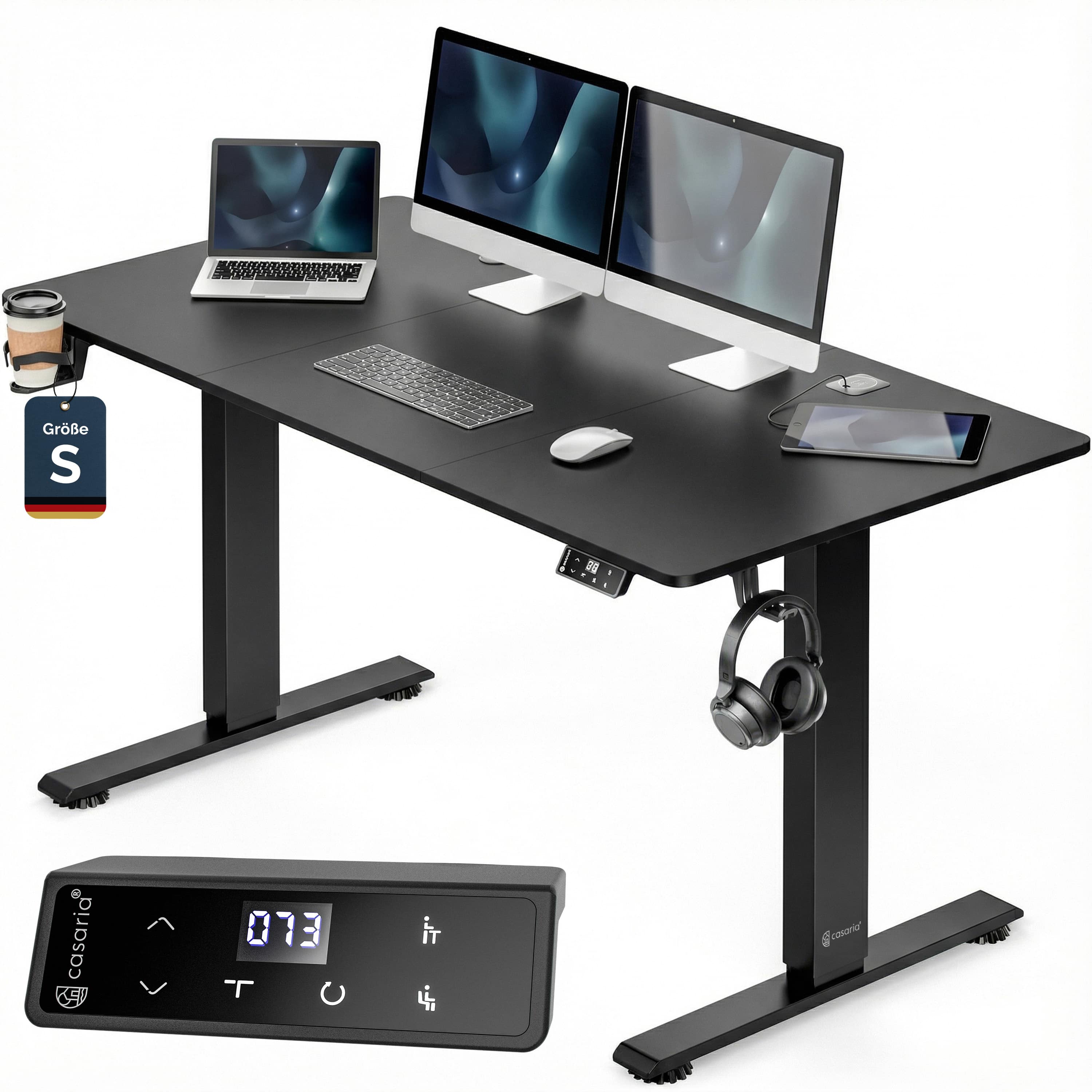 Zit\u0020sta\u0020bureau\u0020Zwart\u0020120x60x72\u002D117cm Zit\u0020sta\u0020bureau\u0020Zwart\u0020120x60x72\u002D117cm