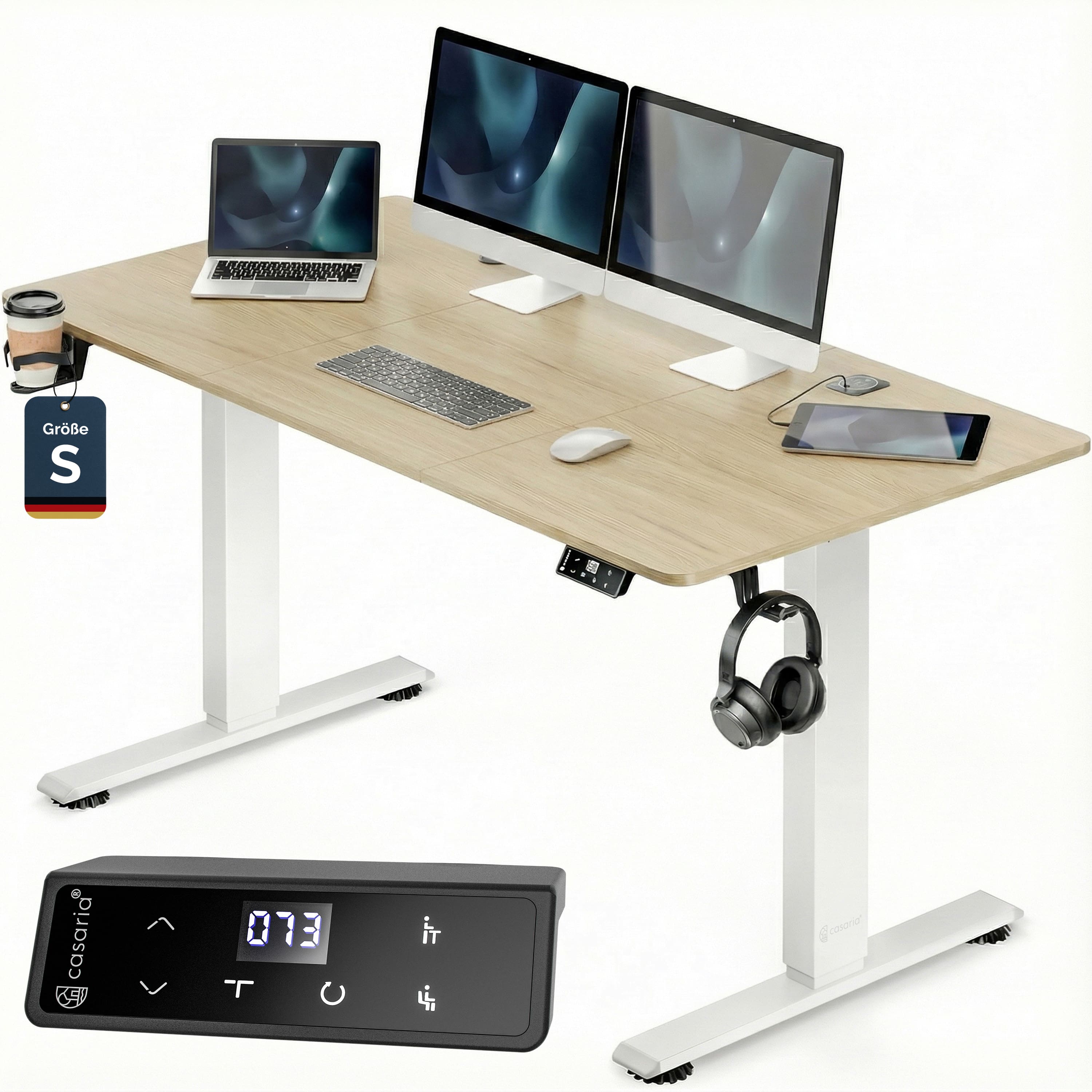 Zit\u0020sta\u0020bureau\u0020Beige\u0020120x60x72\u002D117cm Zit\u0020sta\u0020bureau\u0020Beige\u0020120x60x72\u002D117cm