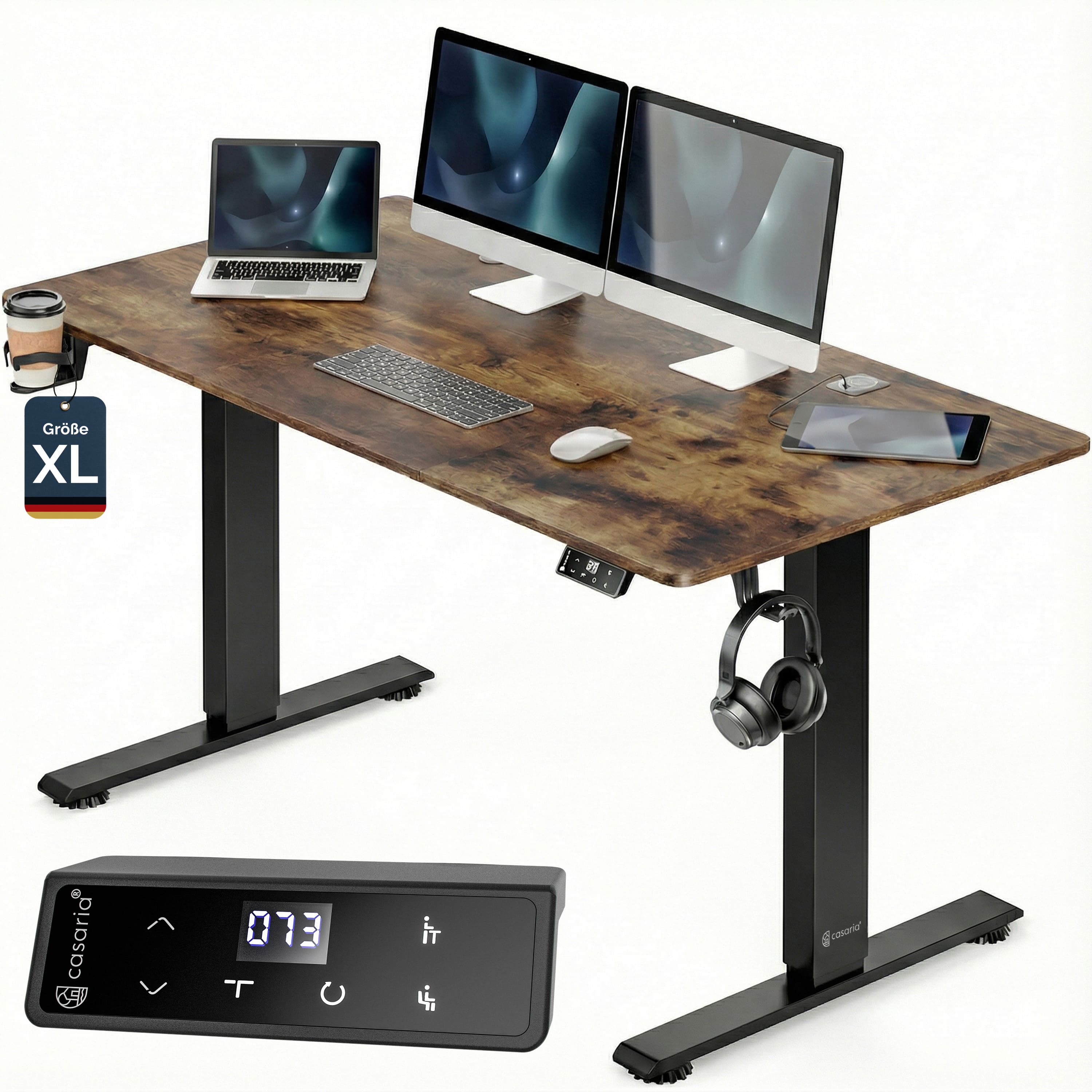 Zit\u0020sta\u0020bureau\u0020Bruin\u0020160x75x72\u002D117cm Zit\u0020sta\u0020bureau\u0020Bruin\u0020160x75x72\u002D117cm