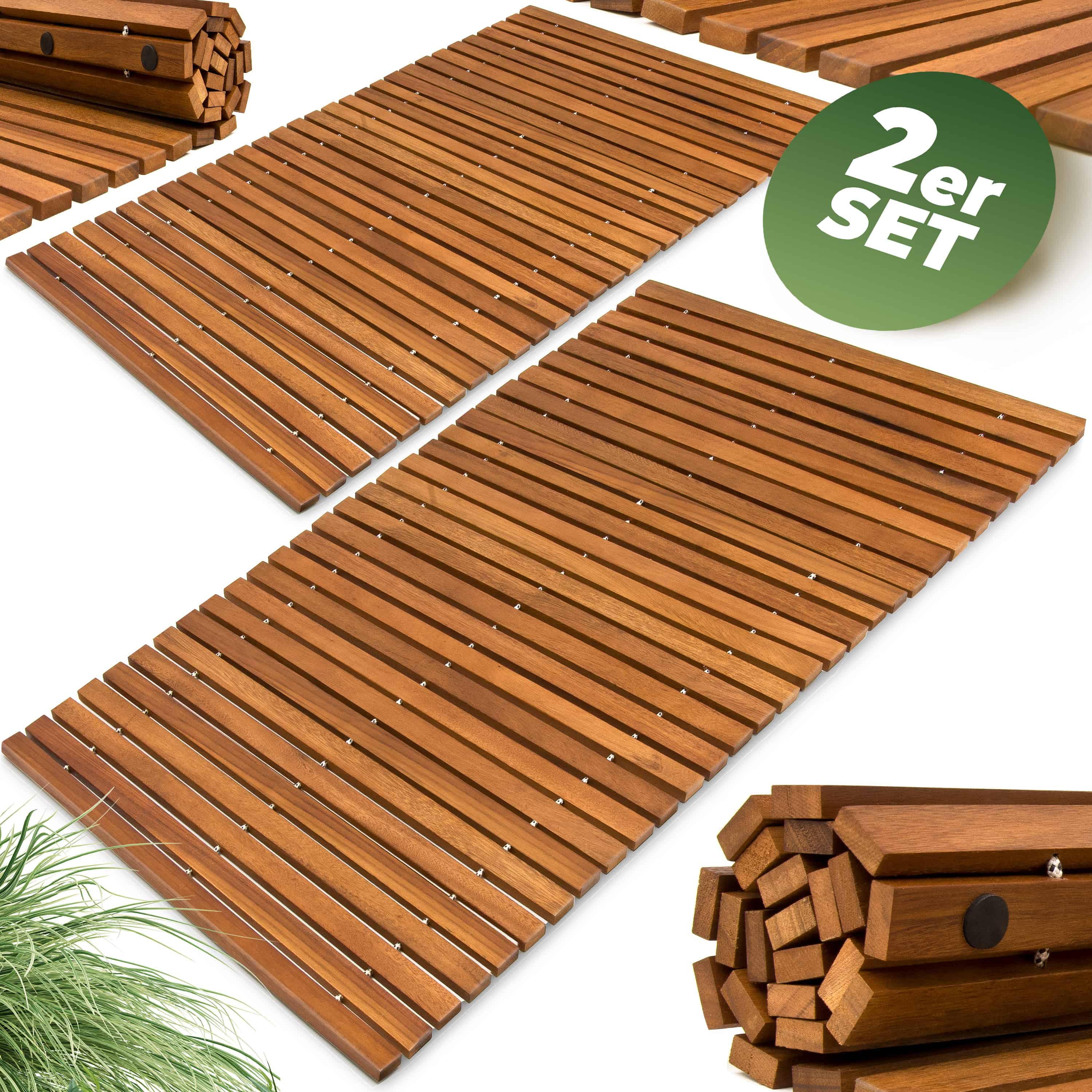 Badmat\u002076x50cm\u0020Acacia\u0020FSC\u00AE\u002Dgecertificeerd\u0020,\u0020Set\u0020van\u00202