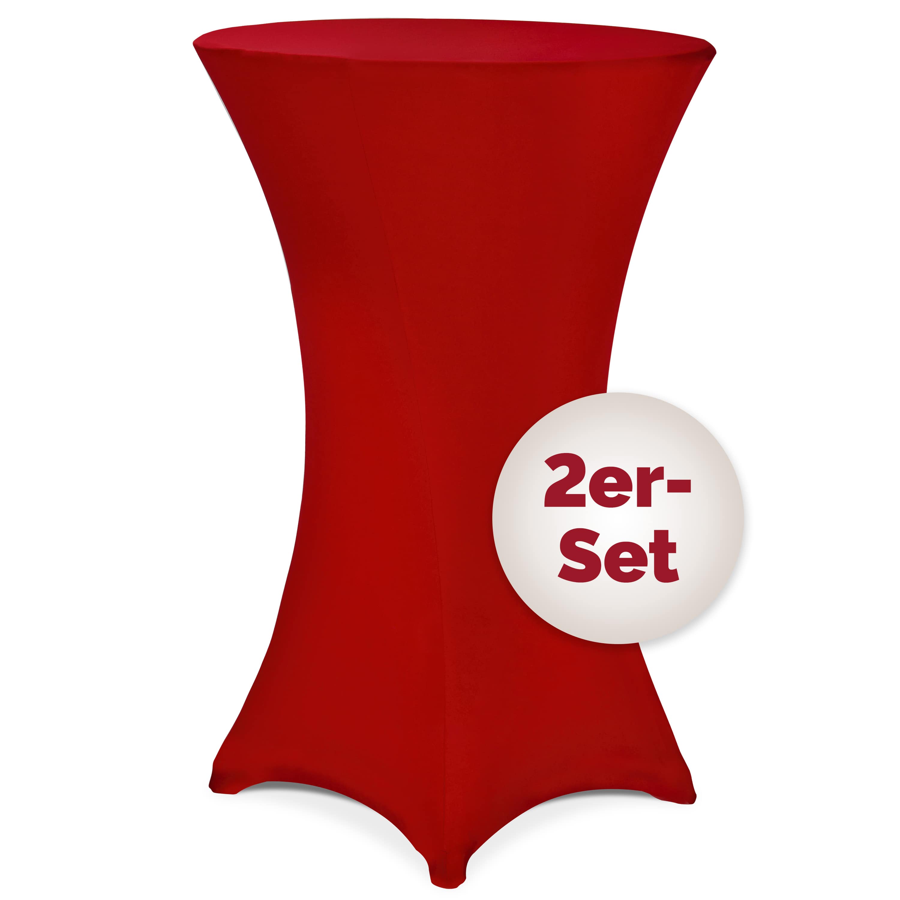 Statafelhoezen\u0020Set\u0020van\u00202\u0020Bordeaux\u002DRood\u0020\u00D870cm