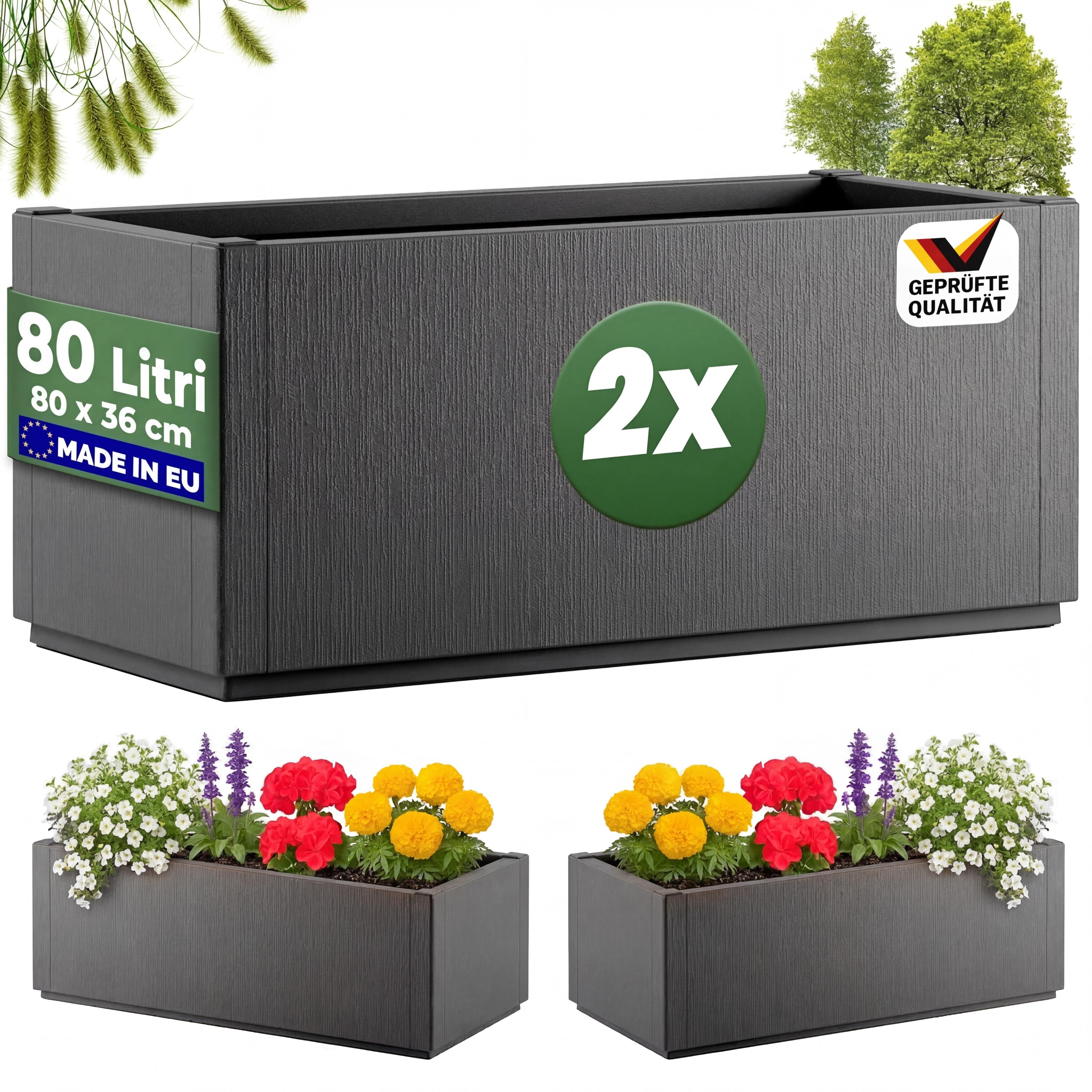 Bloempot\u0020Ethica\u0020Set\u0020van\u00202\u0020Antraciet\u0020plastic\u002080x36x36cm Bloempot\u0020Ethica\u0020Set\u0020van\u00202\u0020Antraciet\u0020plastic\u002080x36x36cm