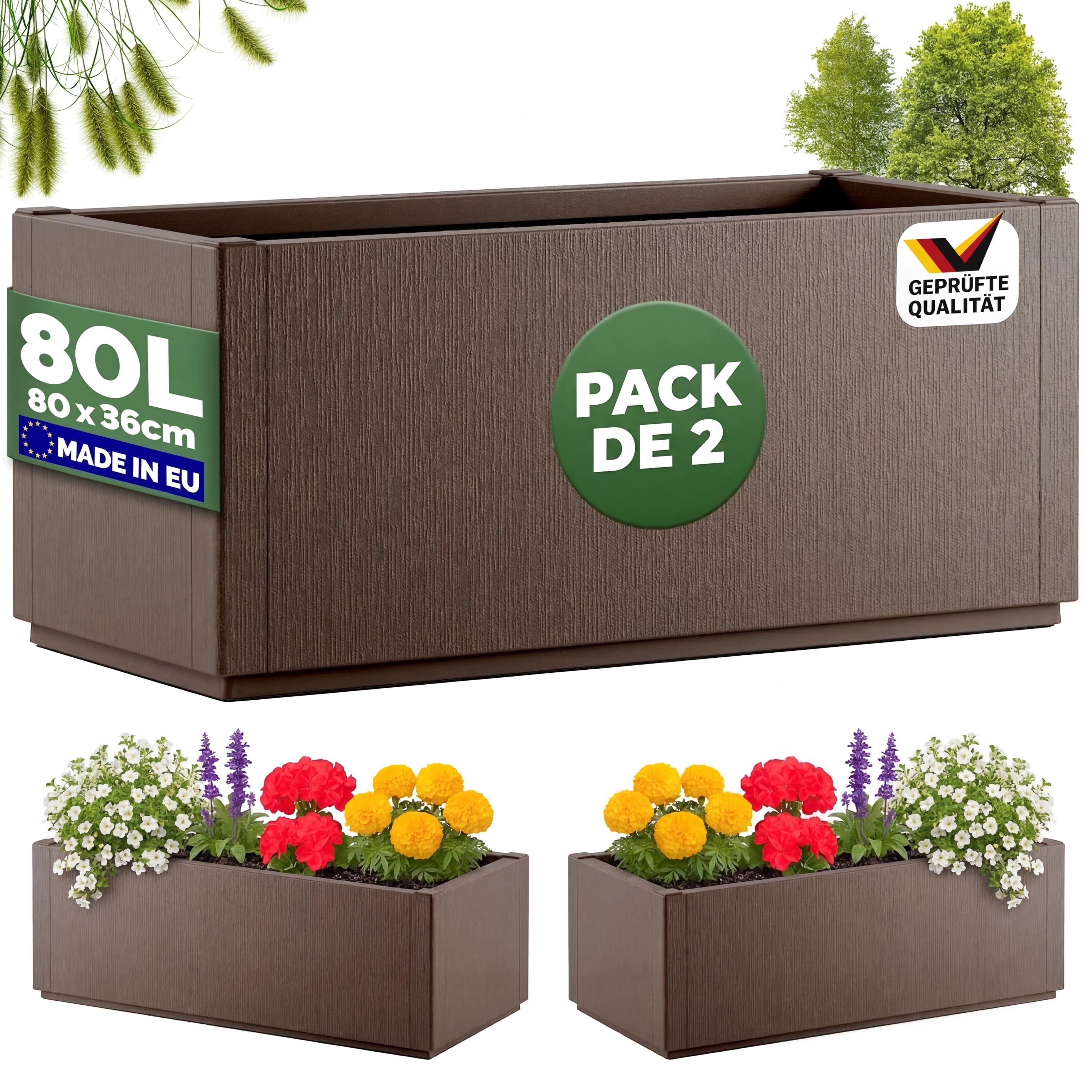 Bloempot\u0020Ethica\u0020Set\u0020van\u00202\u0020Bruin\u0020plastic\u002080x36x36cm Bloempot\u0020Ethica\u0020Set\u0020van\u00202\u0020Bruin\u0020plastic\u002080x36x36cm