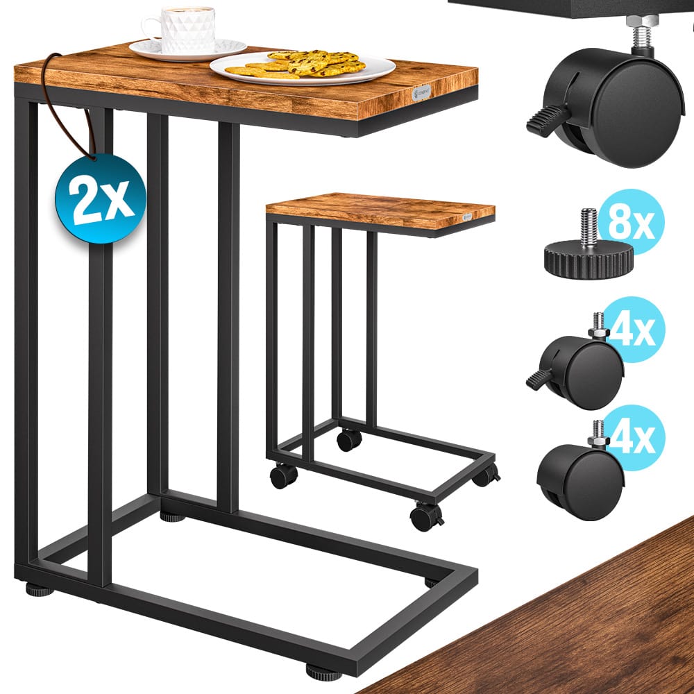 Bijzettafel\u0020Zwart\u002050x35x65\u002F70cm\u0020met\u0020Wieltjes\u0020,\u0020Set\u0020van\u00202 Bijzettafel\u0020Zwart\u002050x35x65\u002F70cm\u0020met\u0020Wieltjes\u0020,\u0020Set\u0020van\u00202