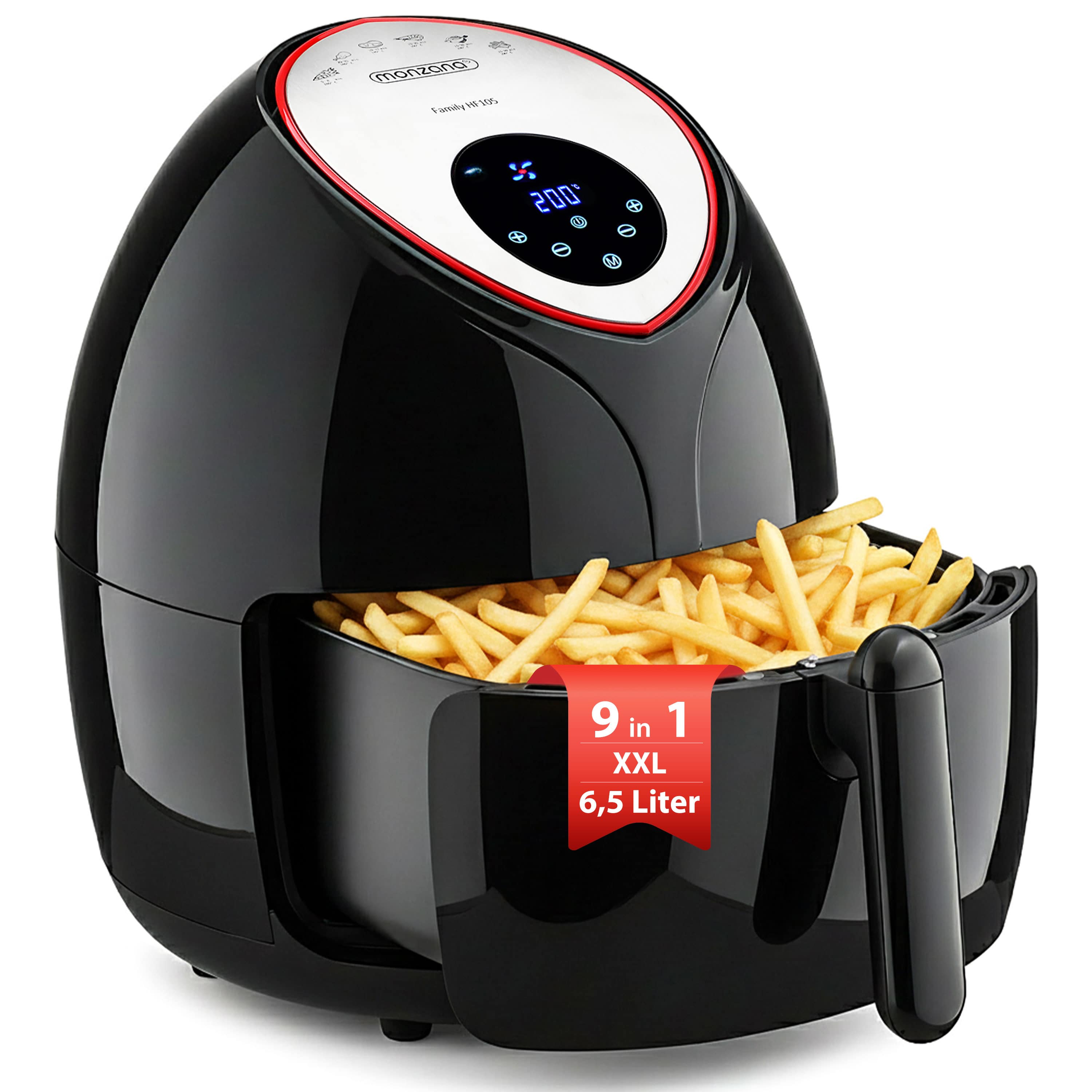 Heteluchtfriteuse\u00209in1\u0020Zwart\u00201850W